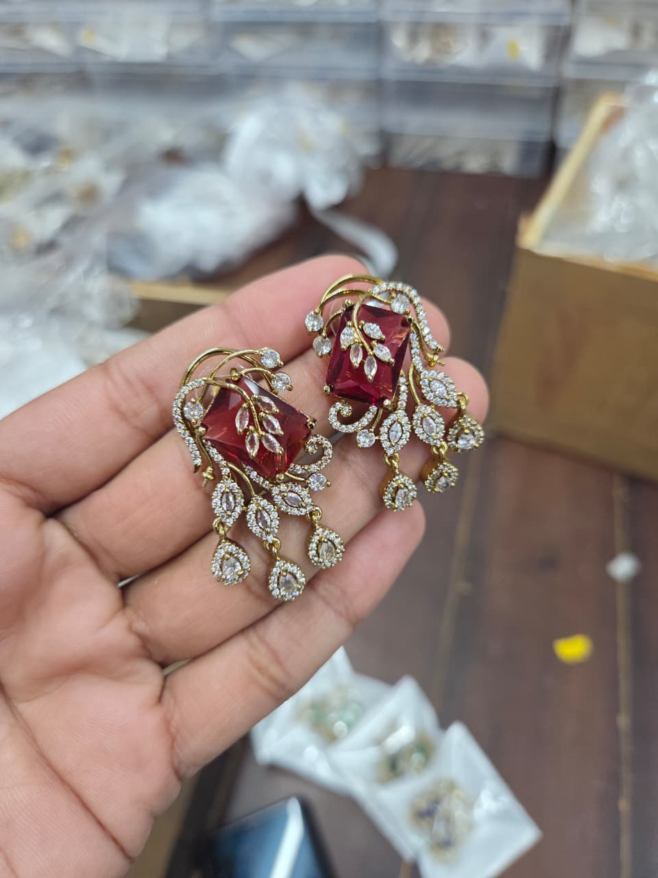 Designer Stud Earrings - Aloro Jewels