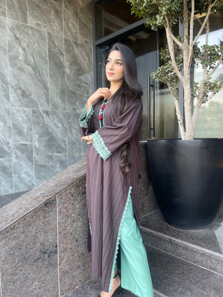2 Piece Cotton Yarn Dyed Suit