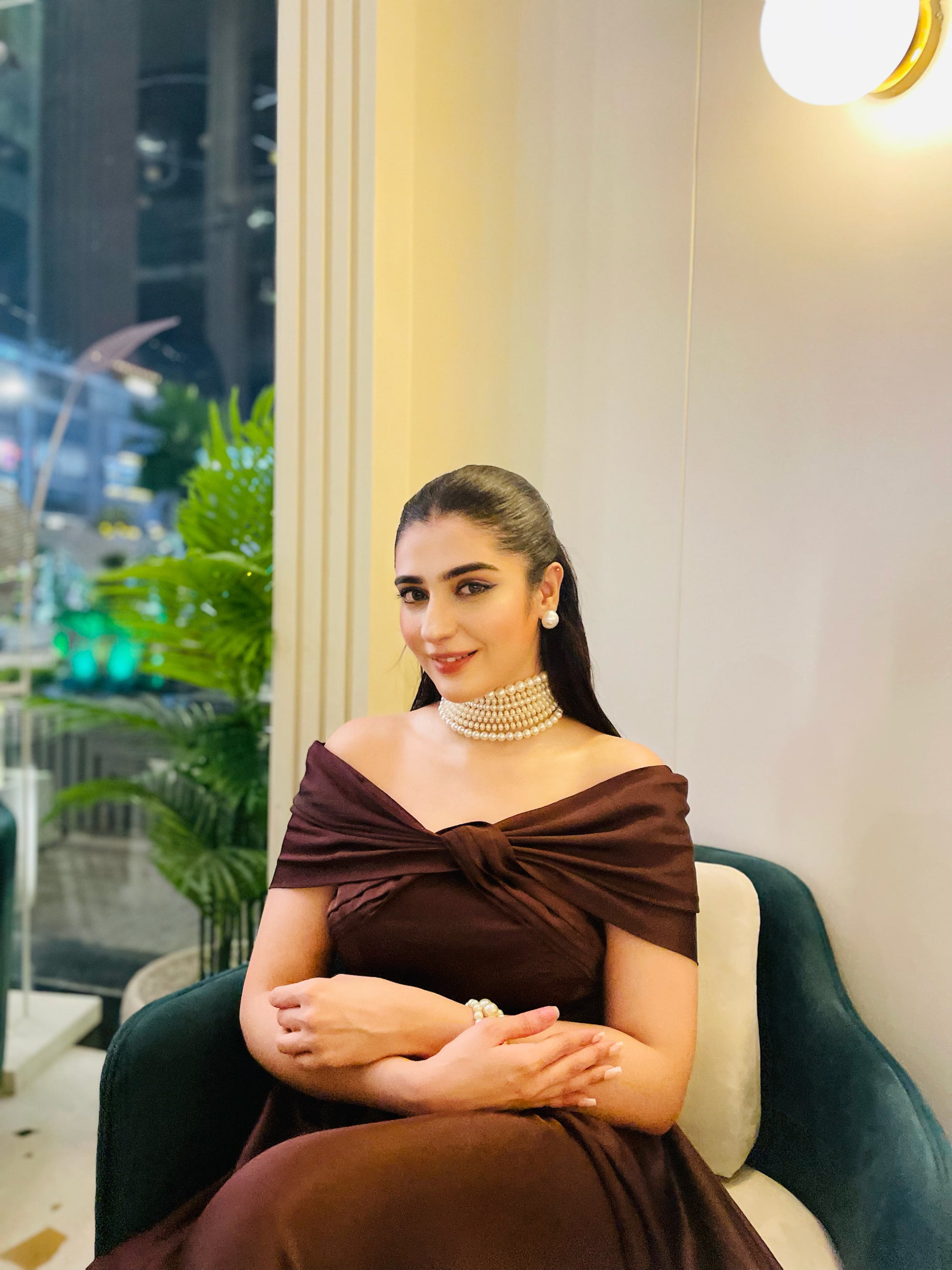 Off-Shoulder Butterfly Dress - SYAH