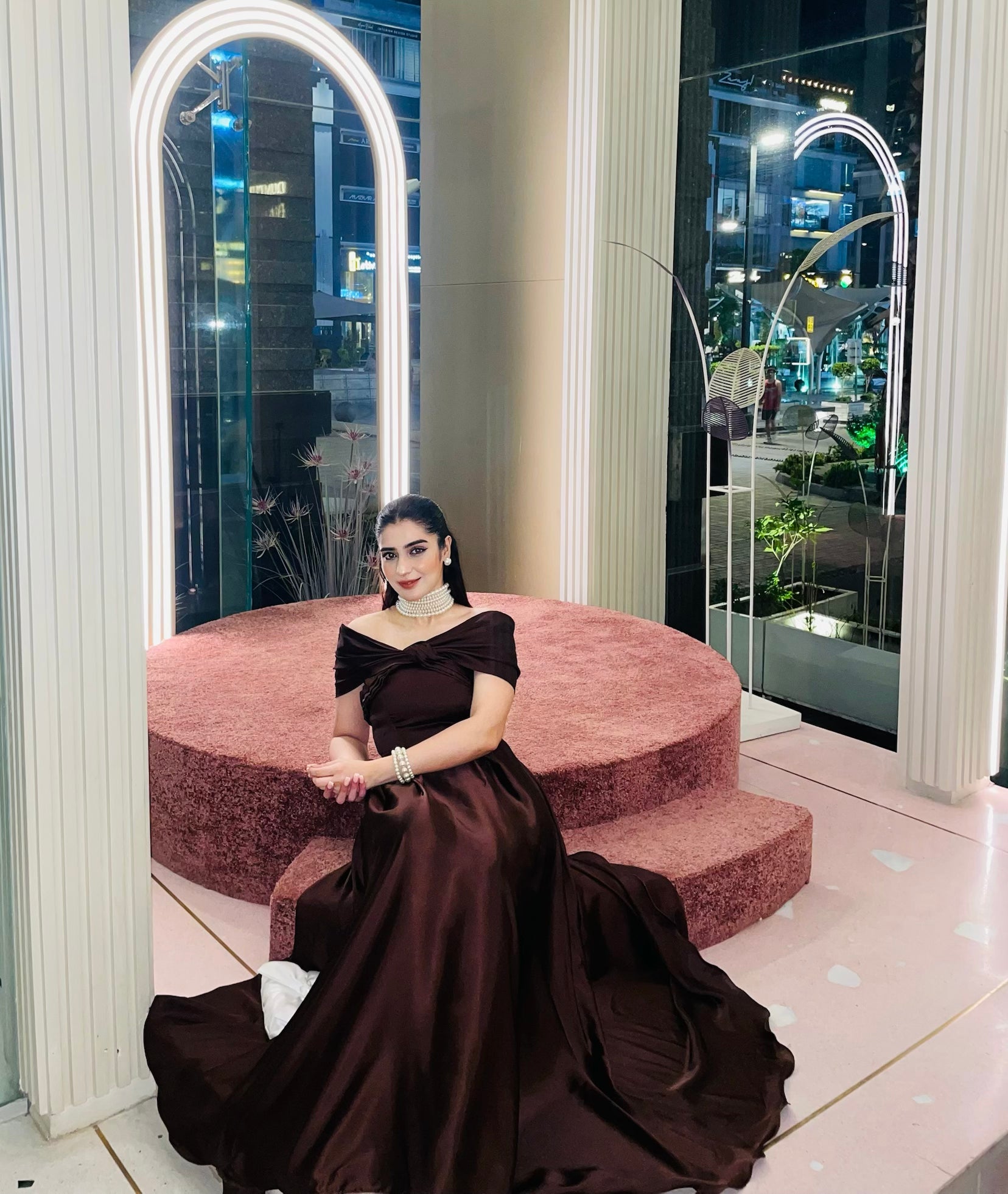 Off-Shoulder Butterfly Dress - SYAH