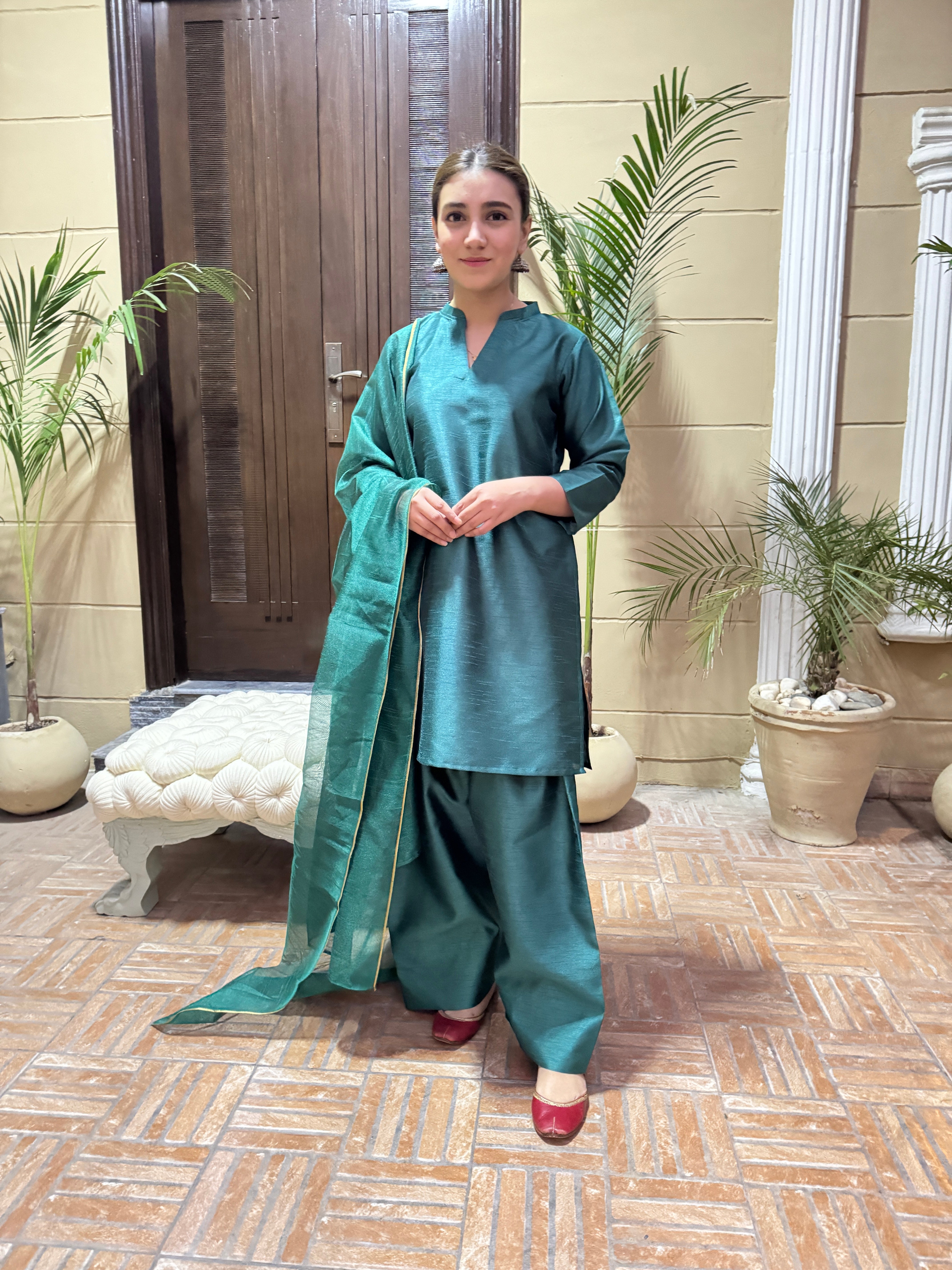 Green “ Raw silk” - Teen Meter