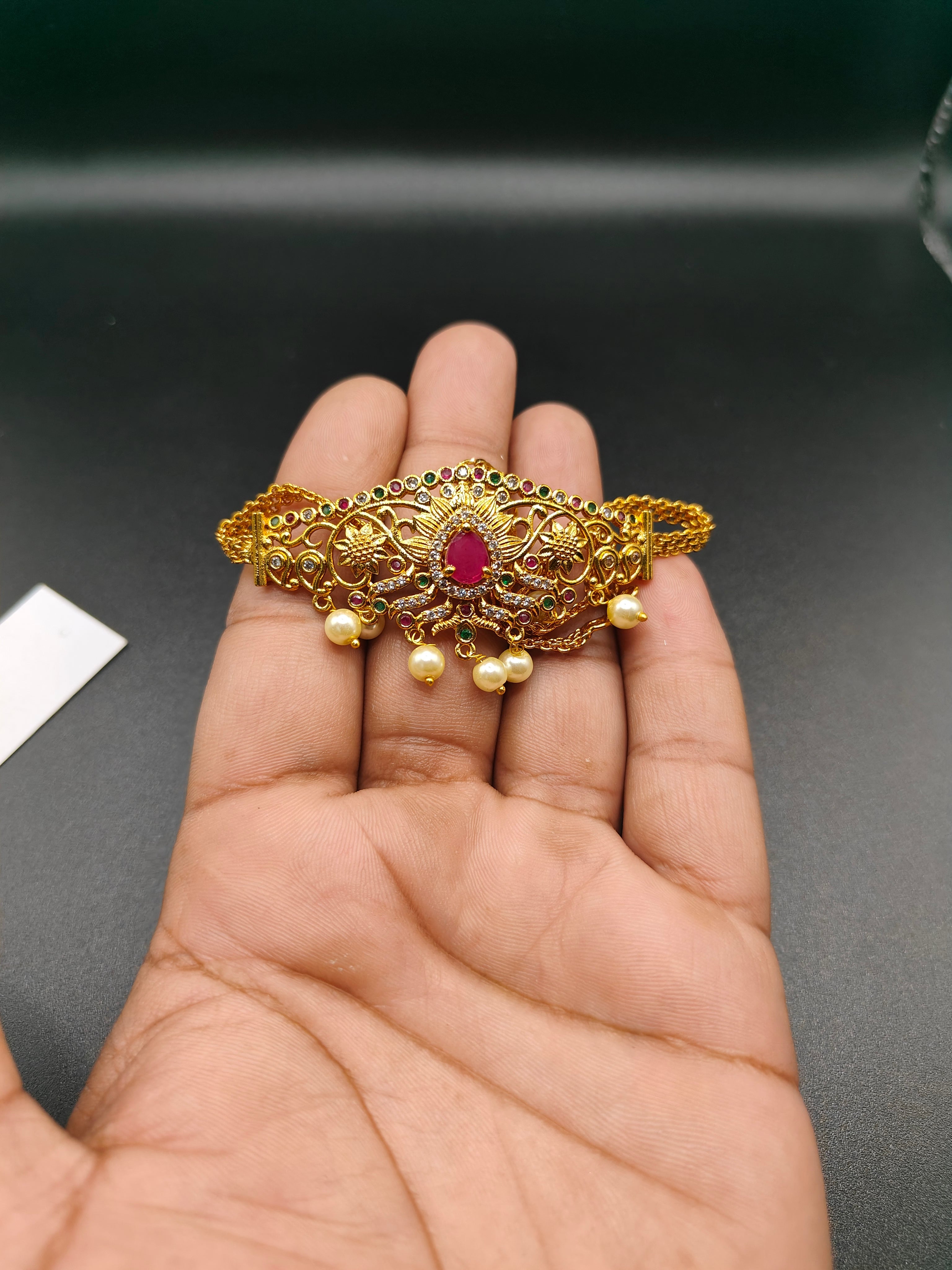 Gold Plated Statement Choker Necklace - Aloro Jewels