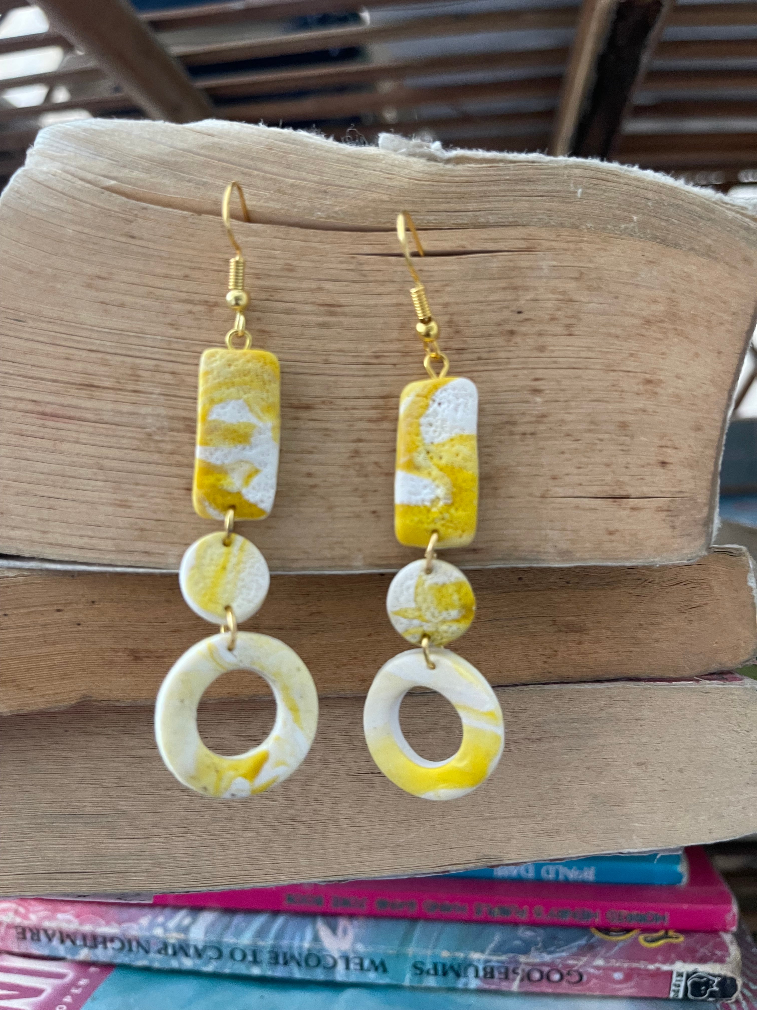 Yellow fever- earings - Clay Boutique