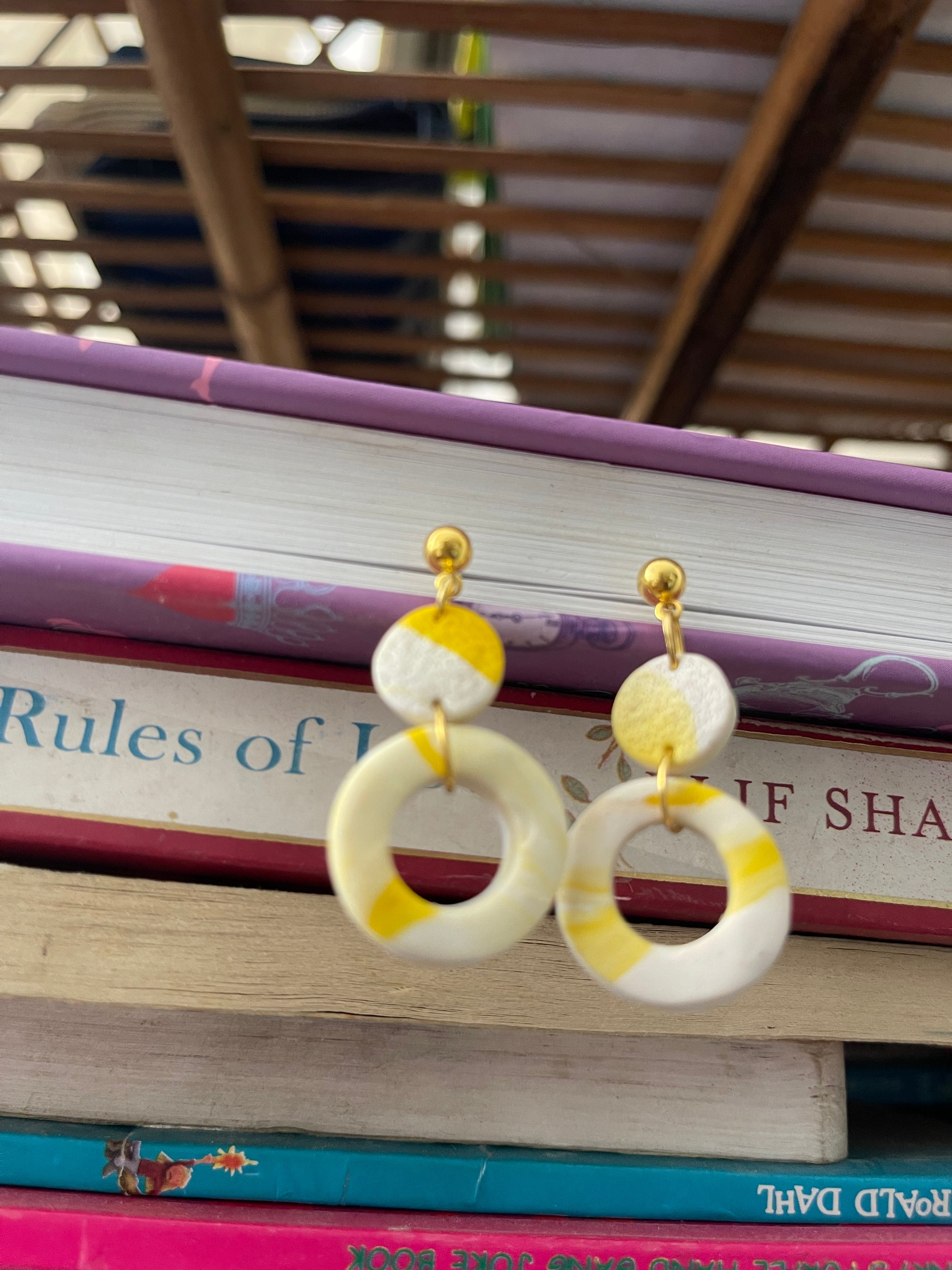 Yellow fever- earings - Clay Boutique