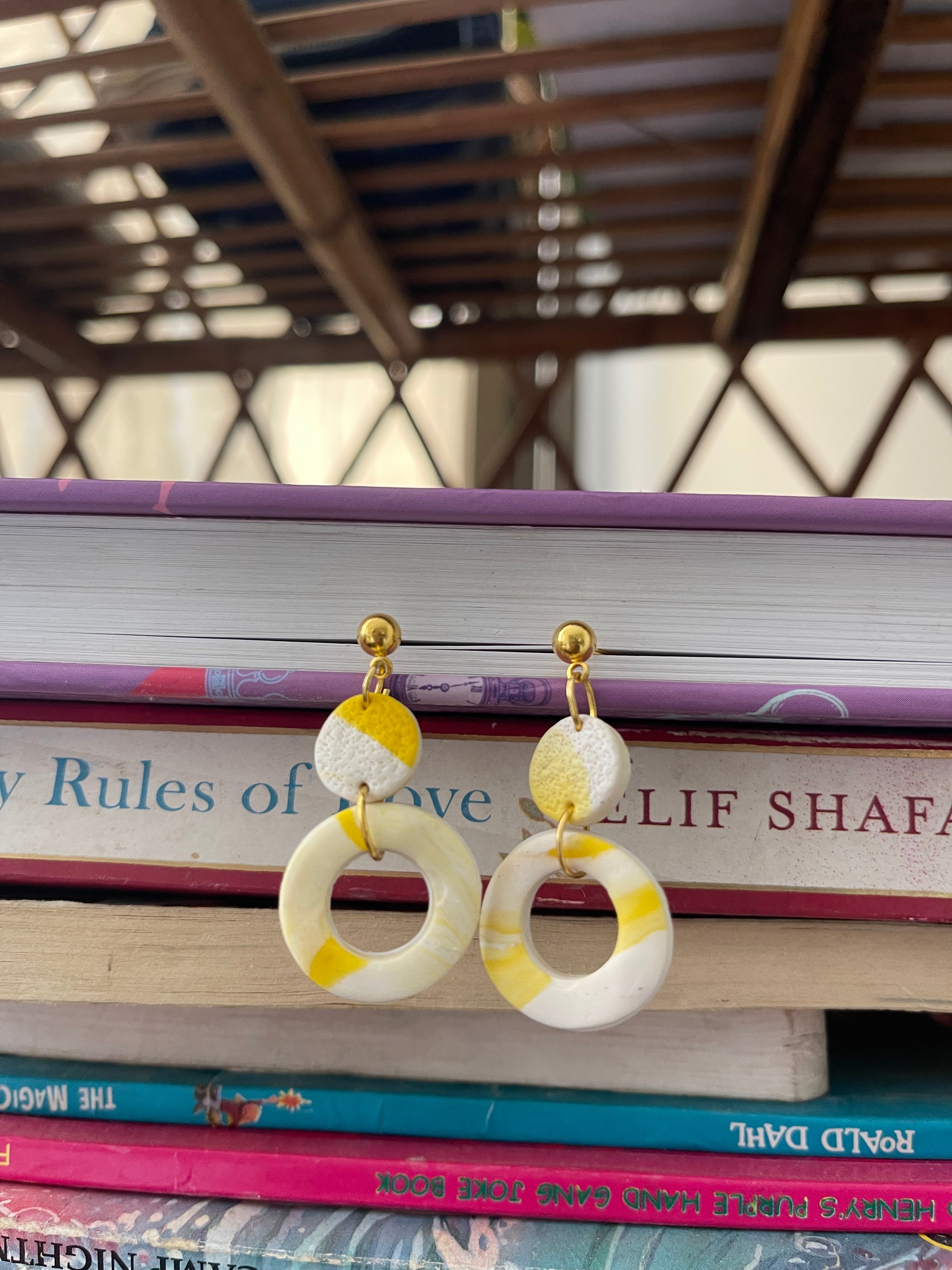 Yellow fever- earings - Clay Boutique