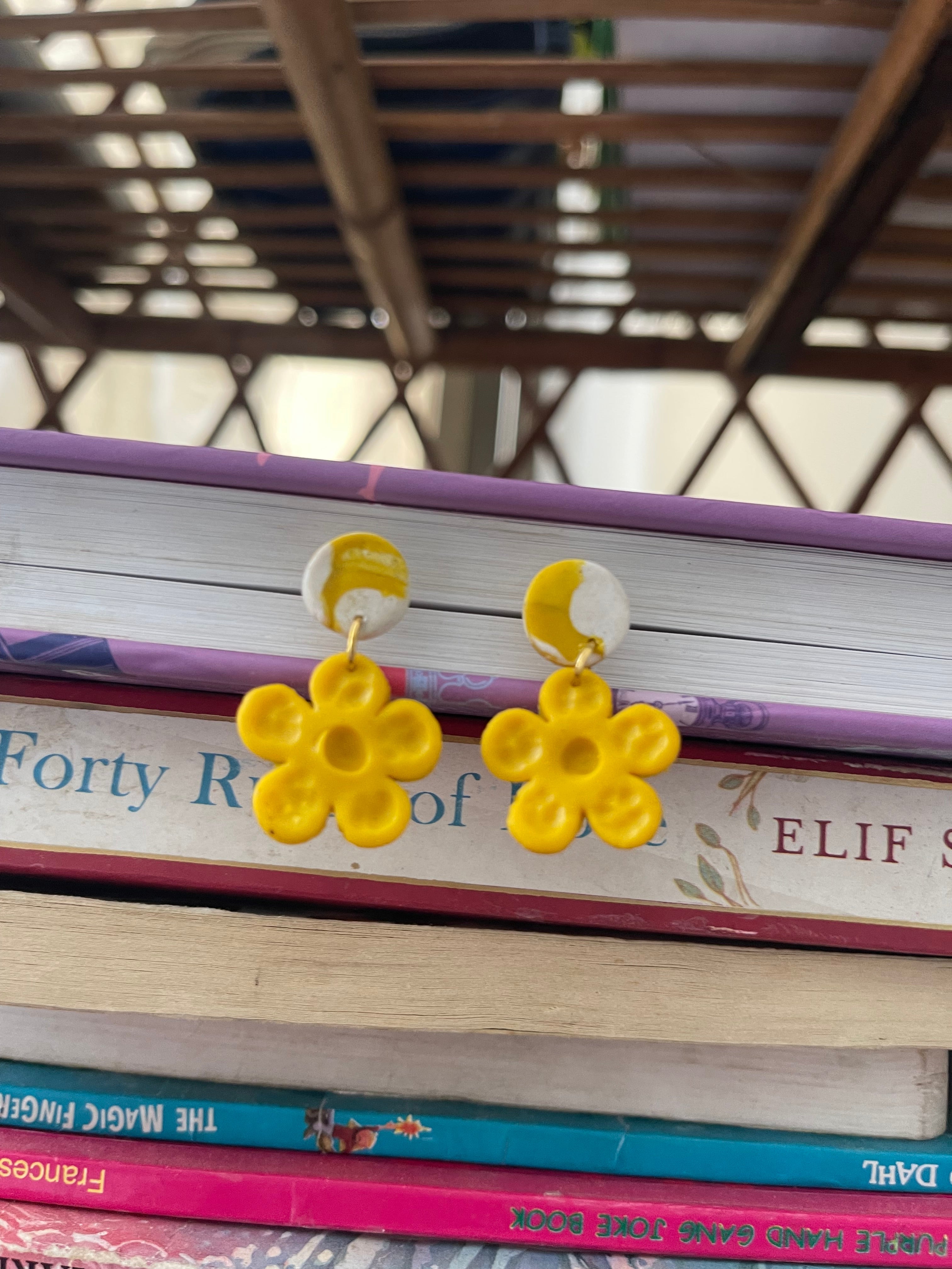 Yellow fever- earings - Clay Boutique