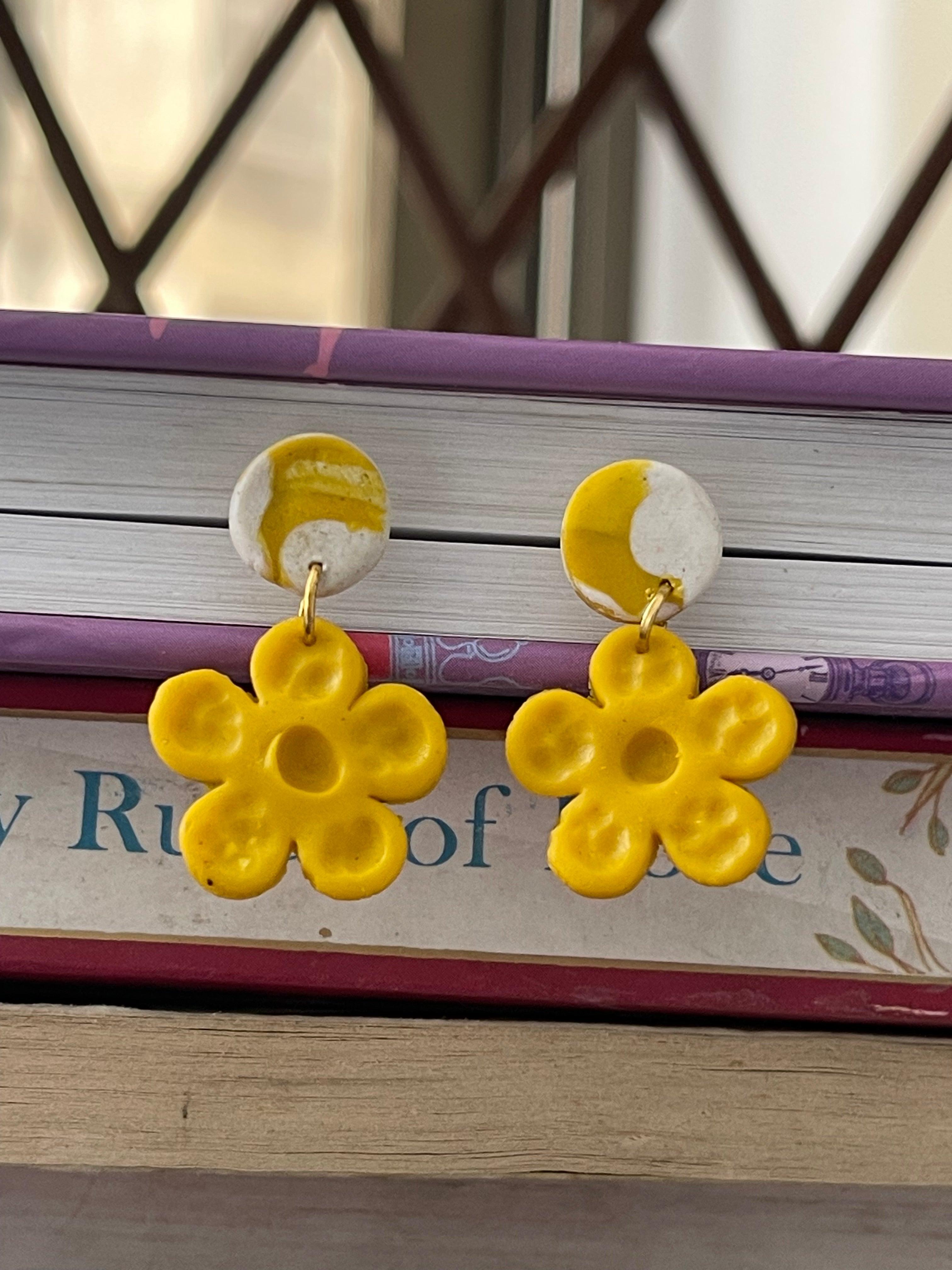 Yellow fever- earings - Clay Boutique