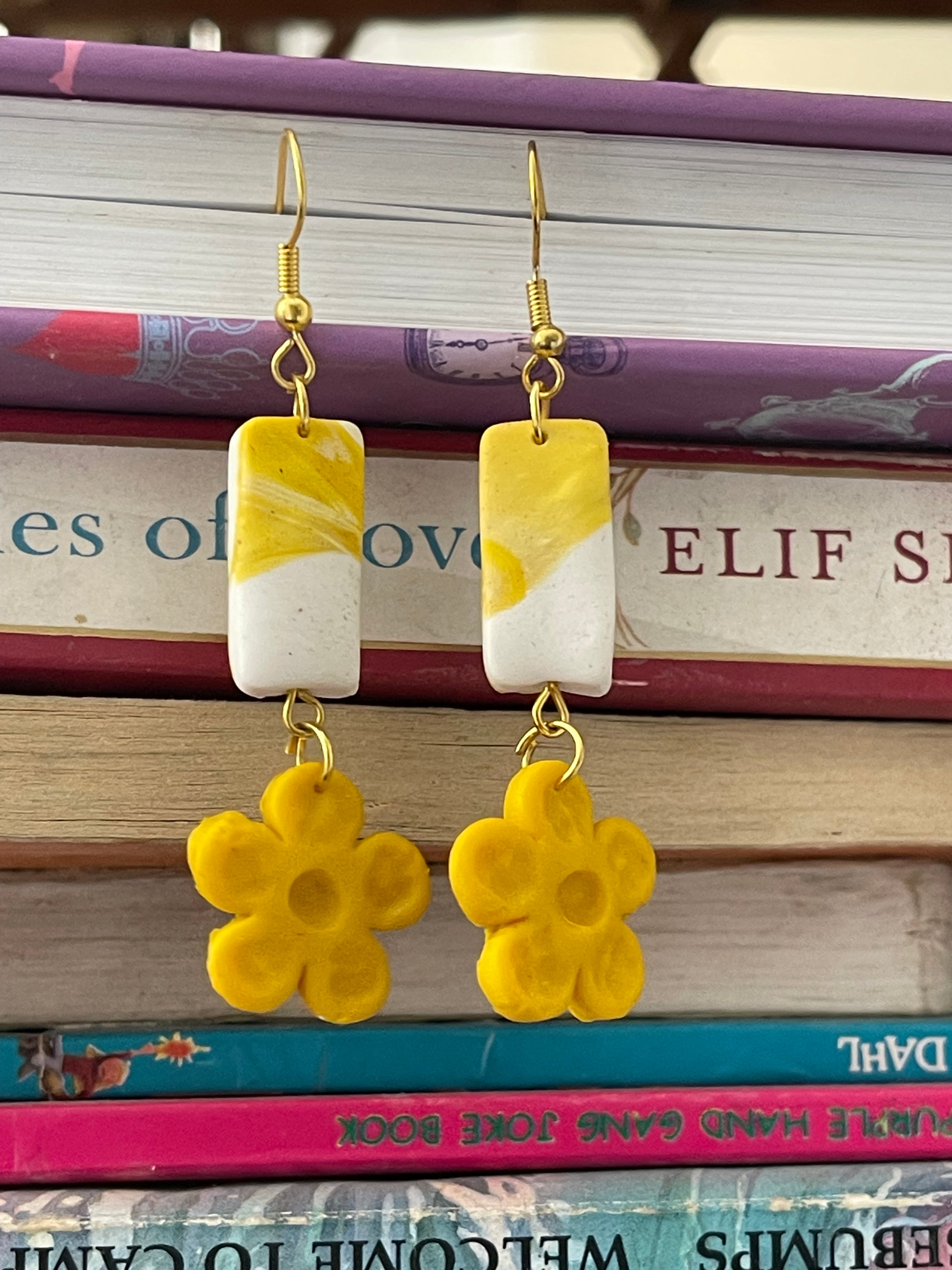 Yellow fever- earings - Clay Boutique