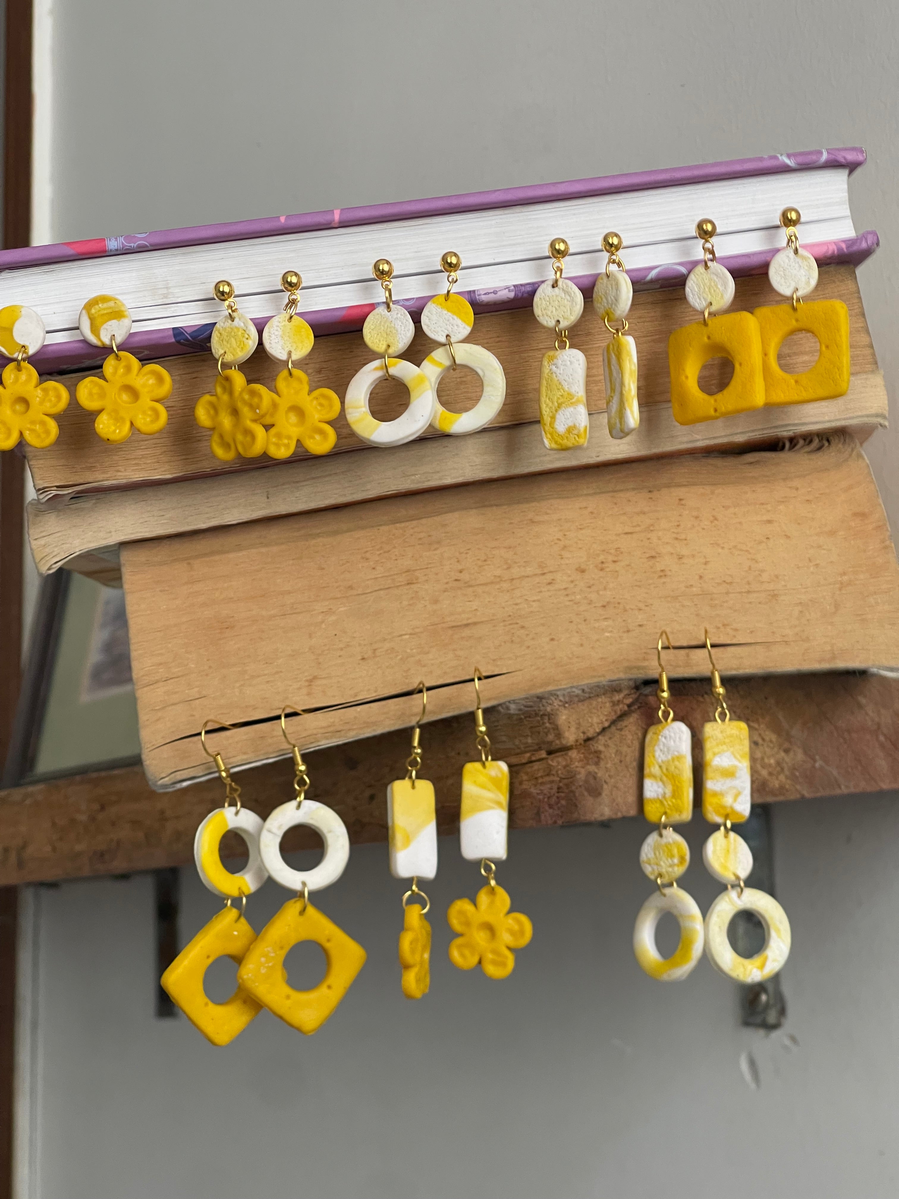 Yellow fever- earings - Clay Boutique