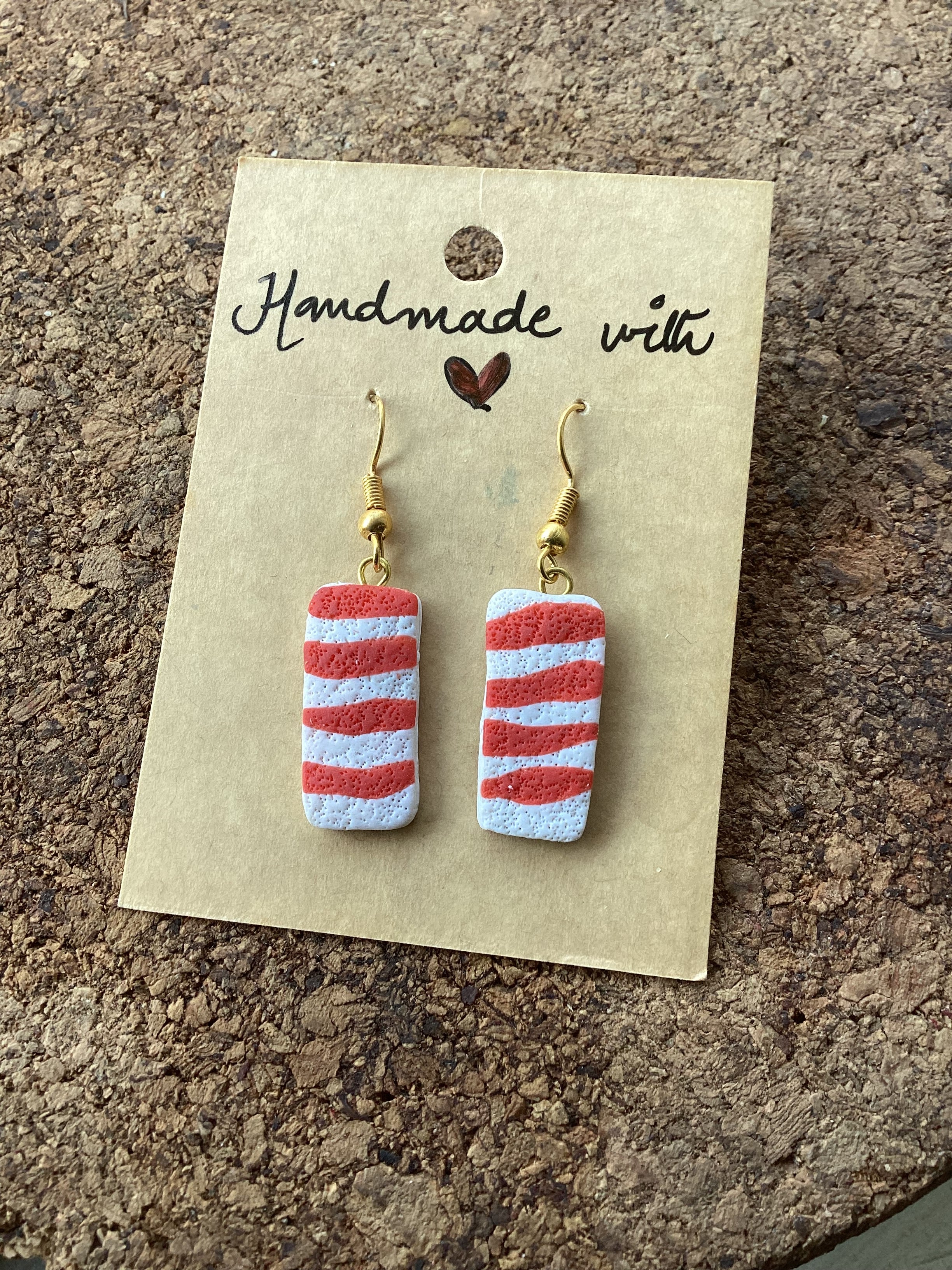 Zebra earings - Clay Boutique