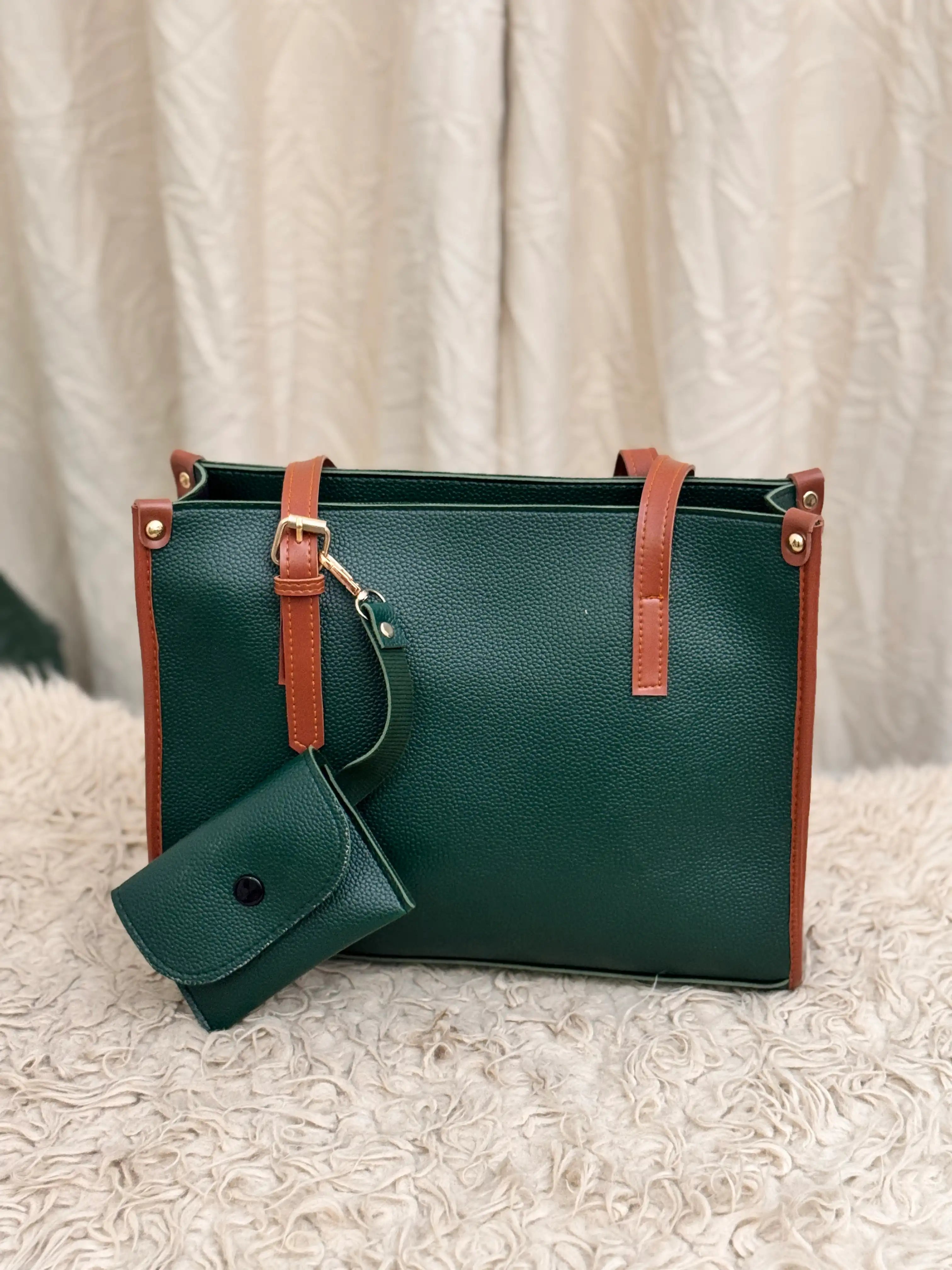 Daily Tote - Green (with mini-wallet) - HBH