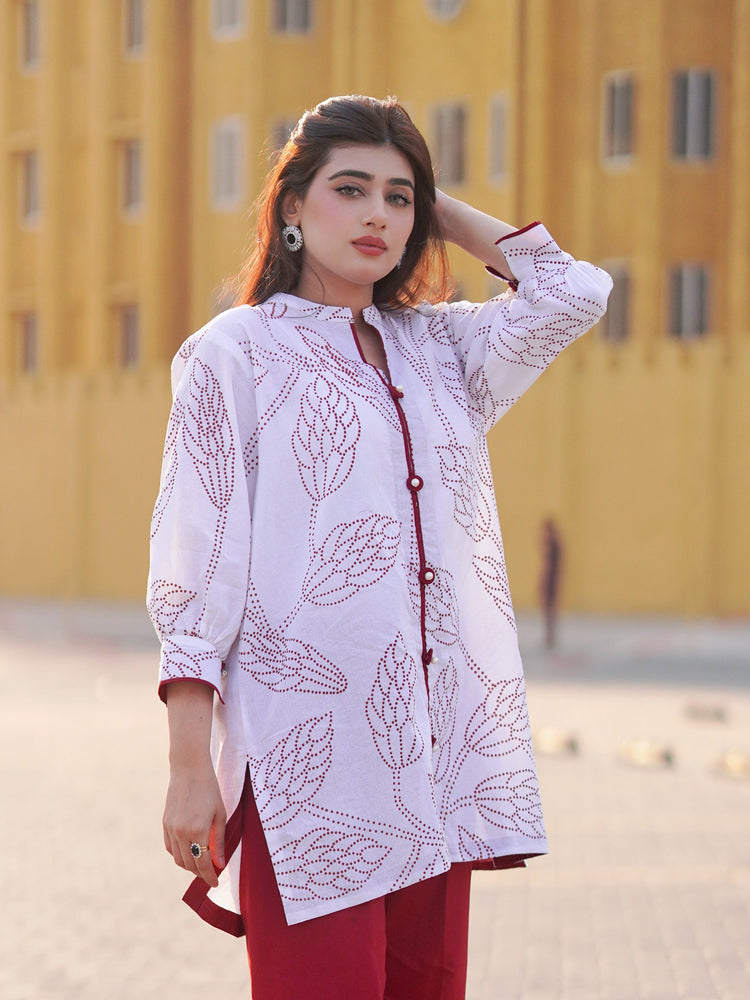 2 Piece Cotton Printed Co- Ord Set - Urban Cut