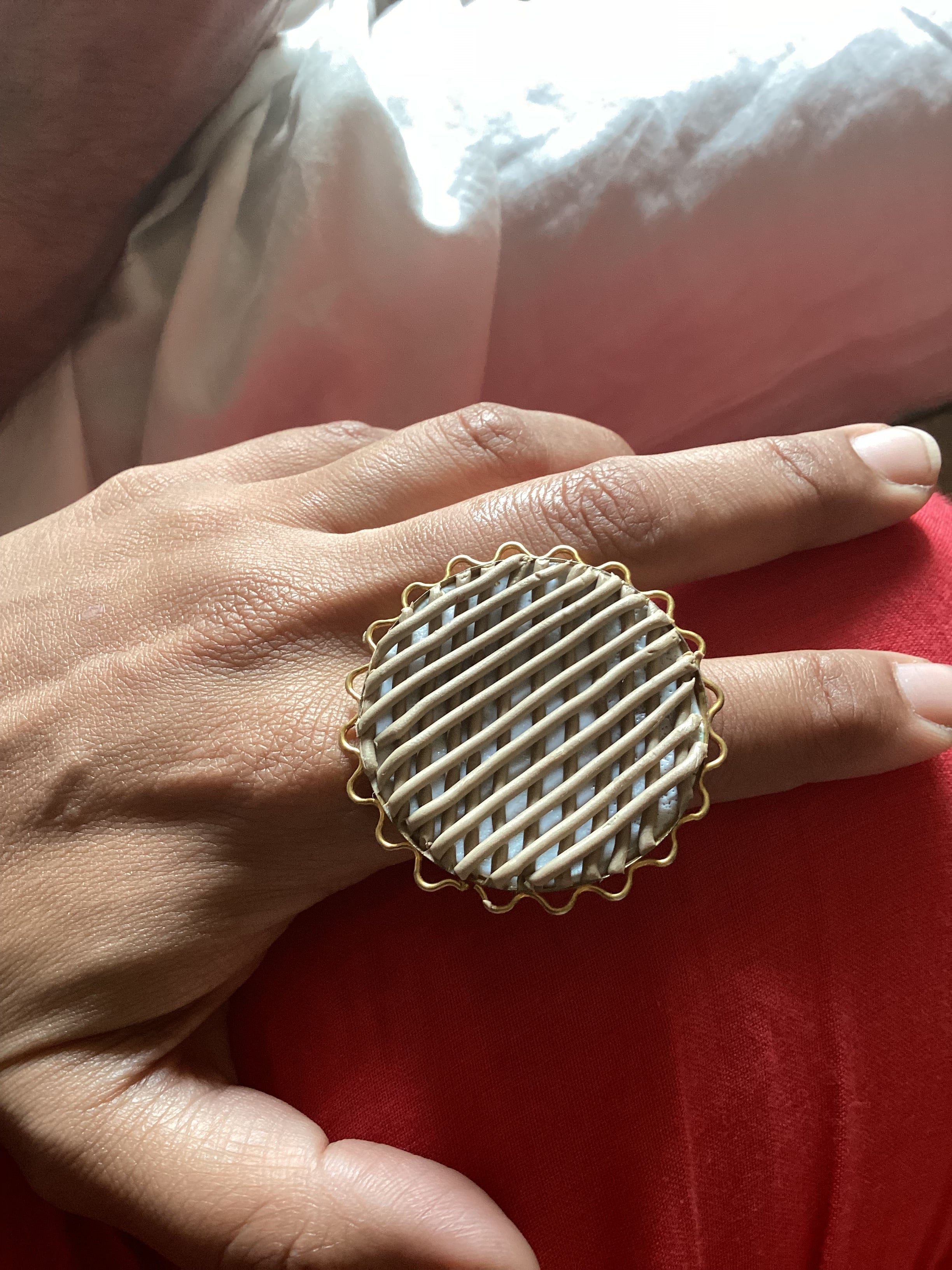 Netted Ring - Clay Boutique