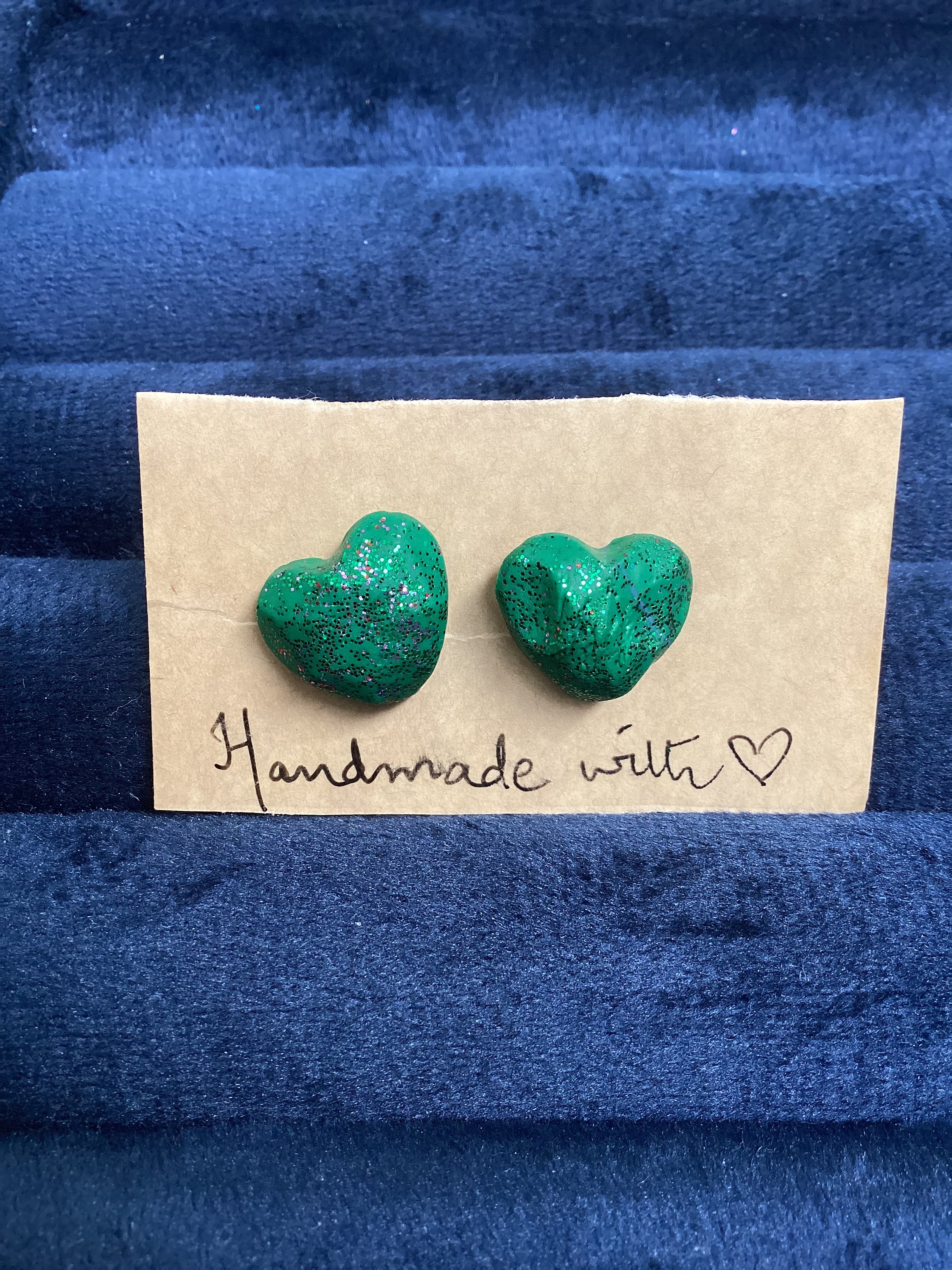 Glitter geometric studs - Clay Boutique