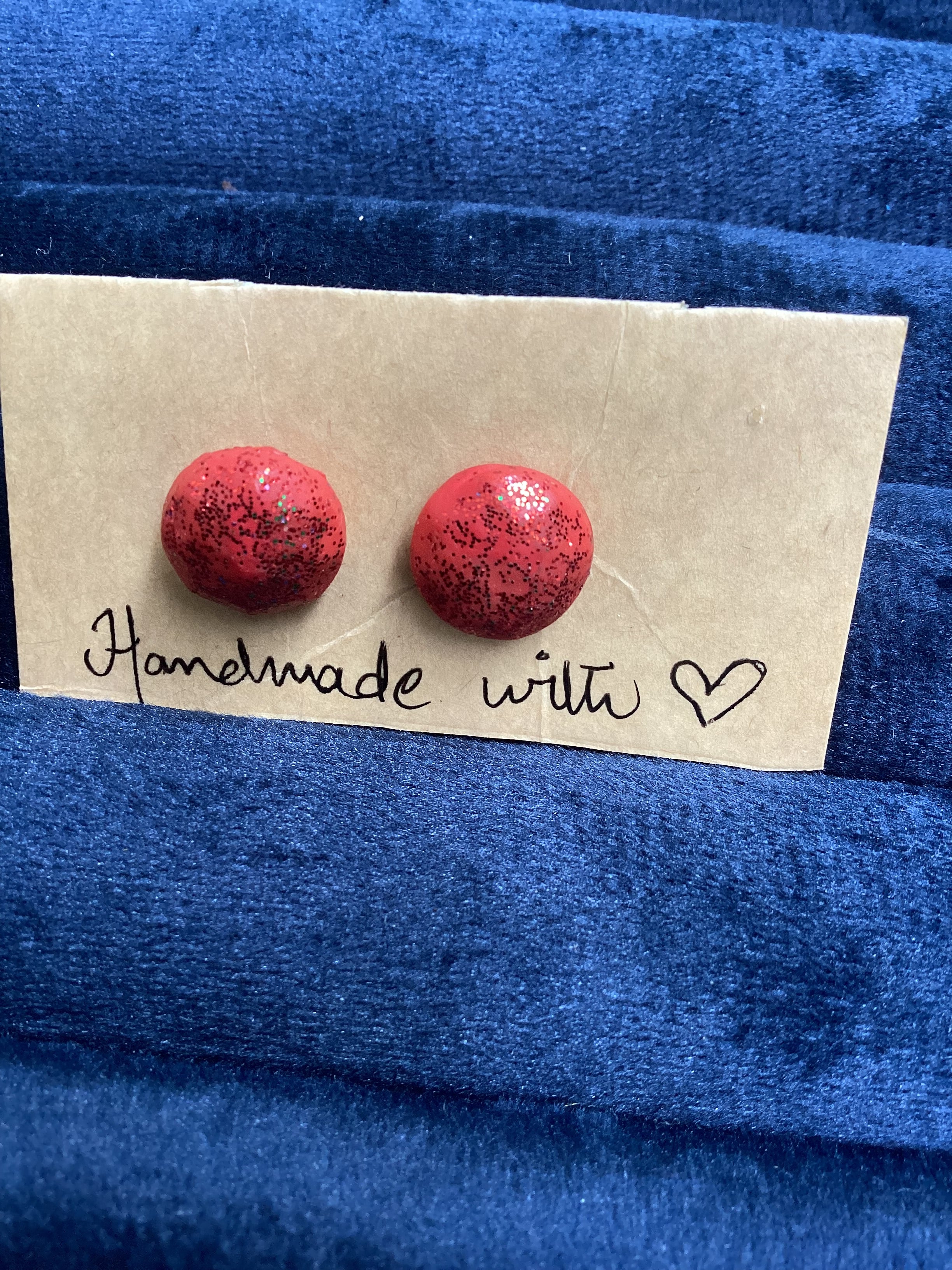 Glitter geometric studs - Clay Boutique