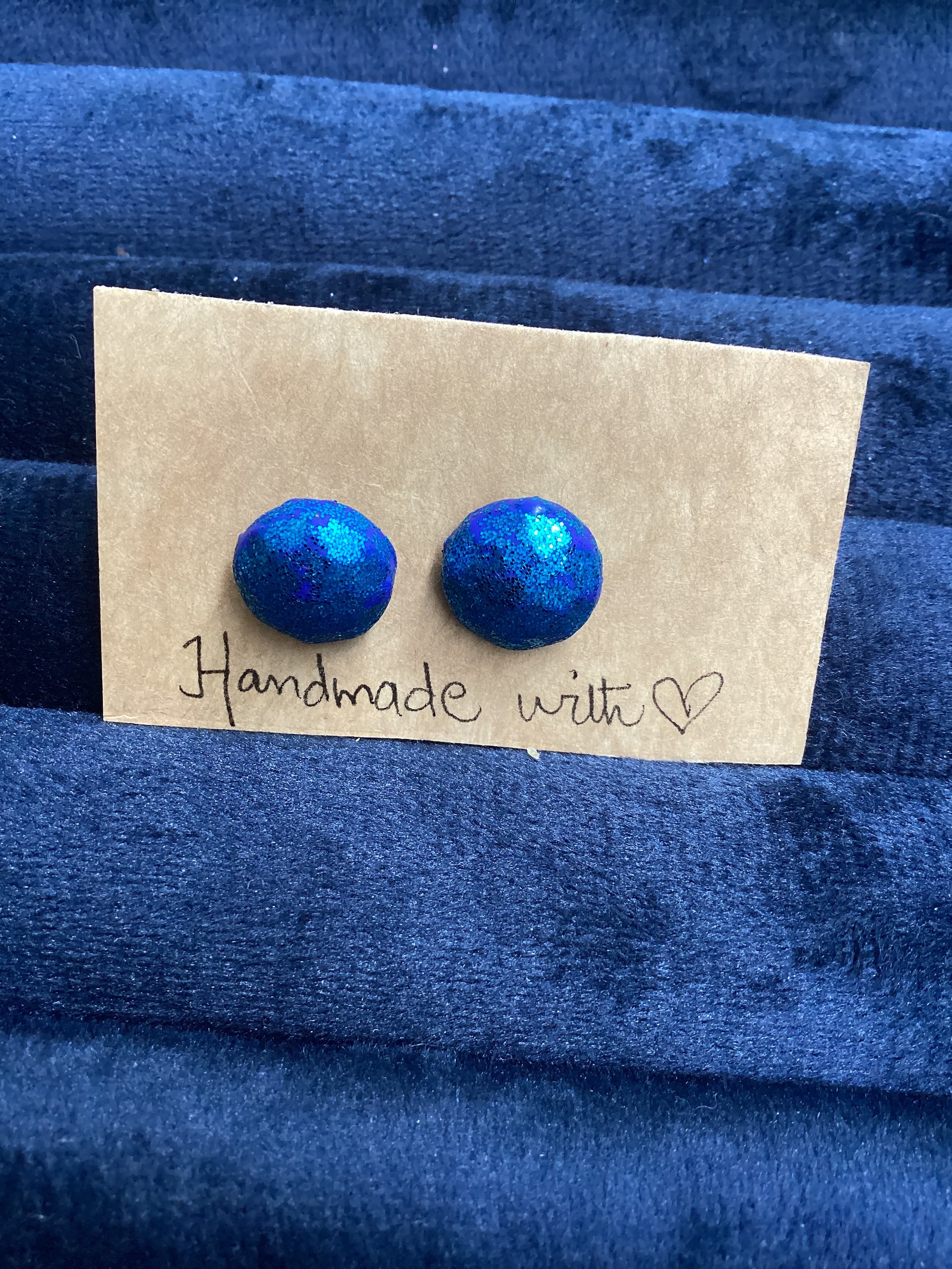 Glitter geometric studs - Clay Boutique