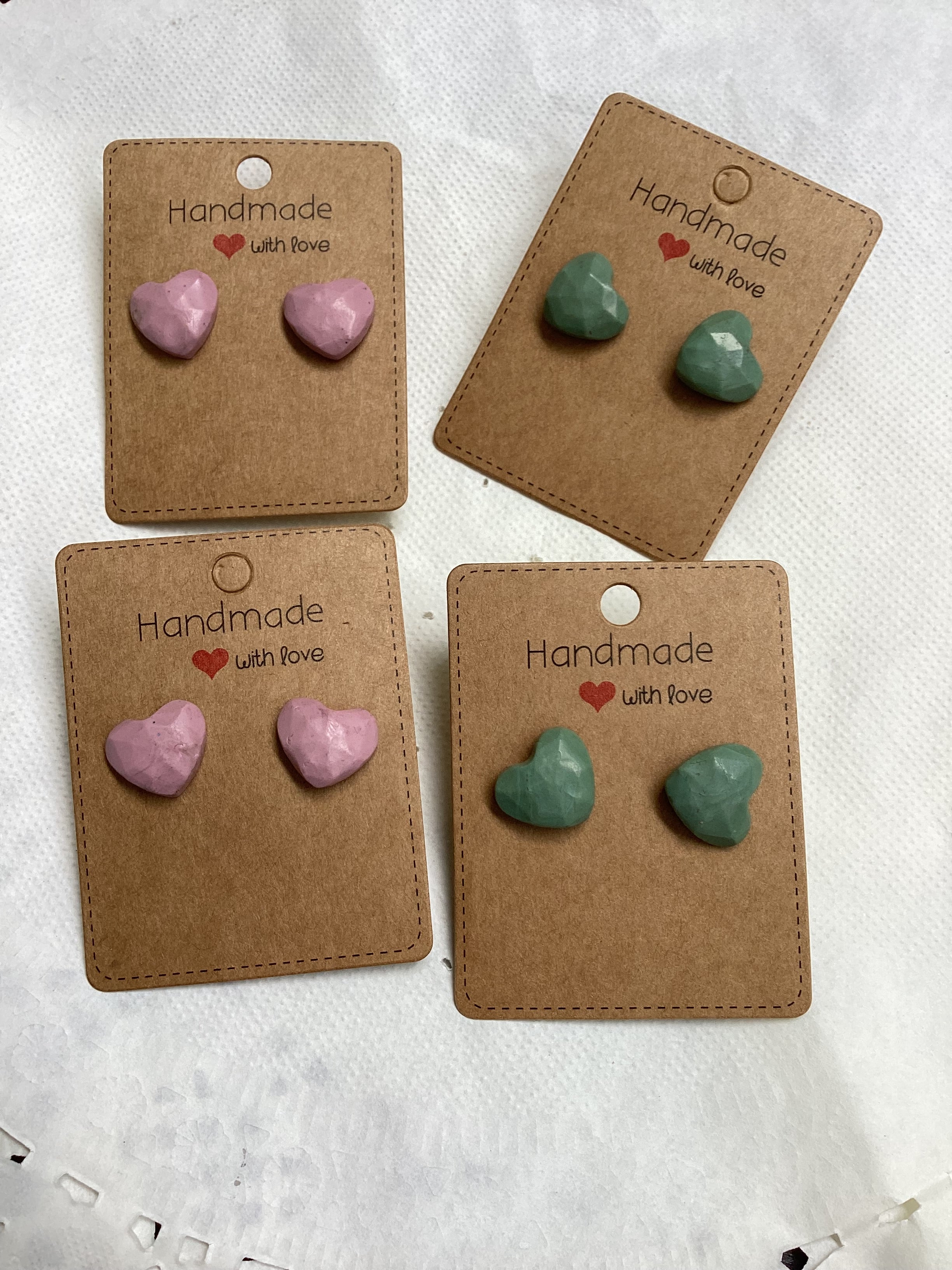 Cuboidal geometric studs - Clay Boutique
