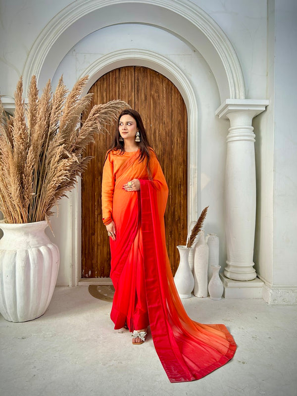 Orange Floral - Imran Aftab