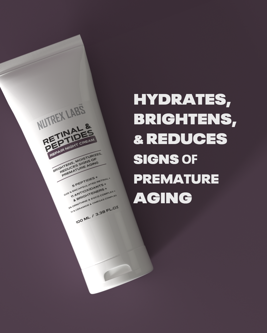 Retinal & Peptides Repair Night Cream - Nutrex Labs