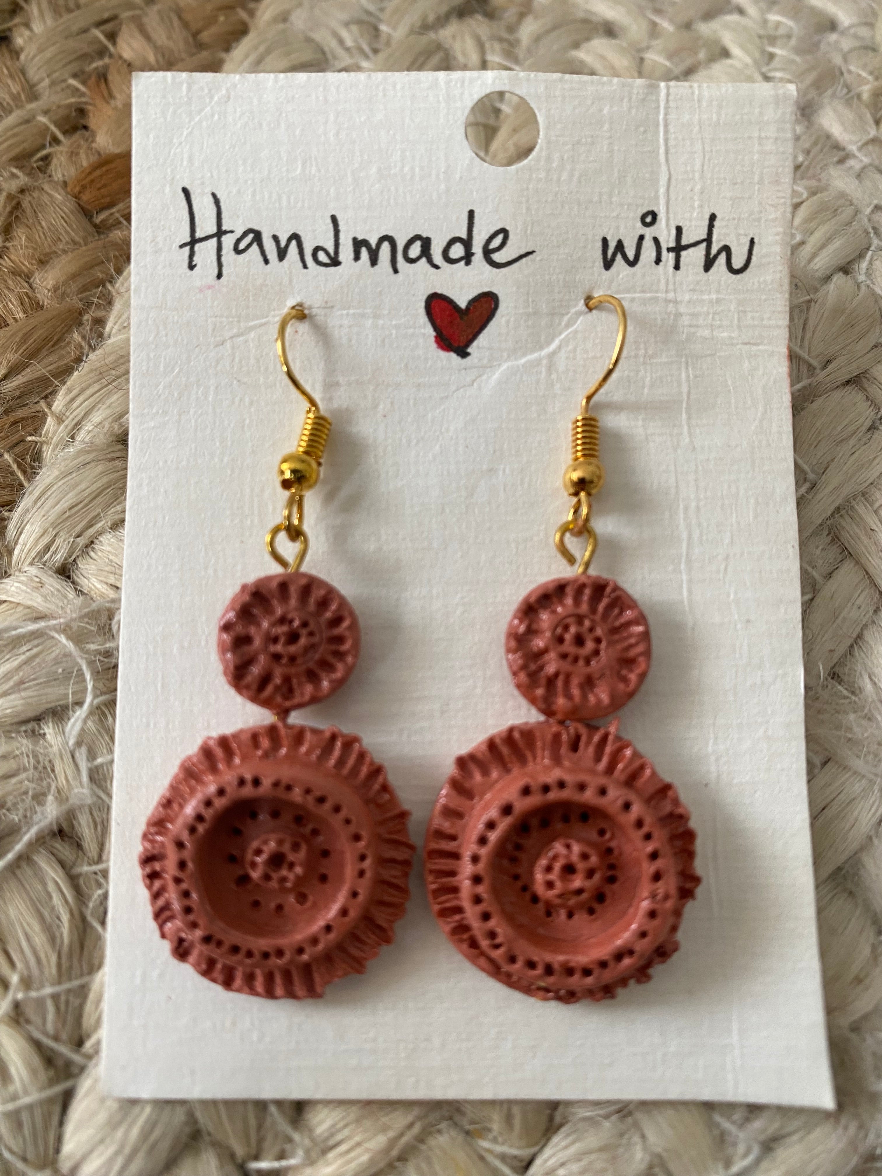 Terracota Earings - Clay Boutique