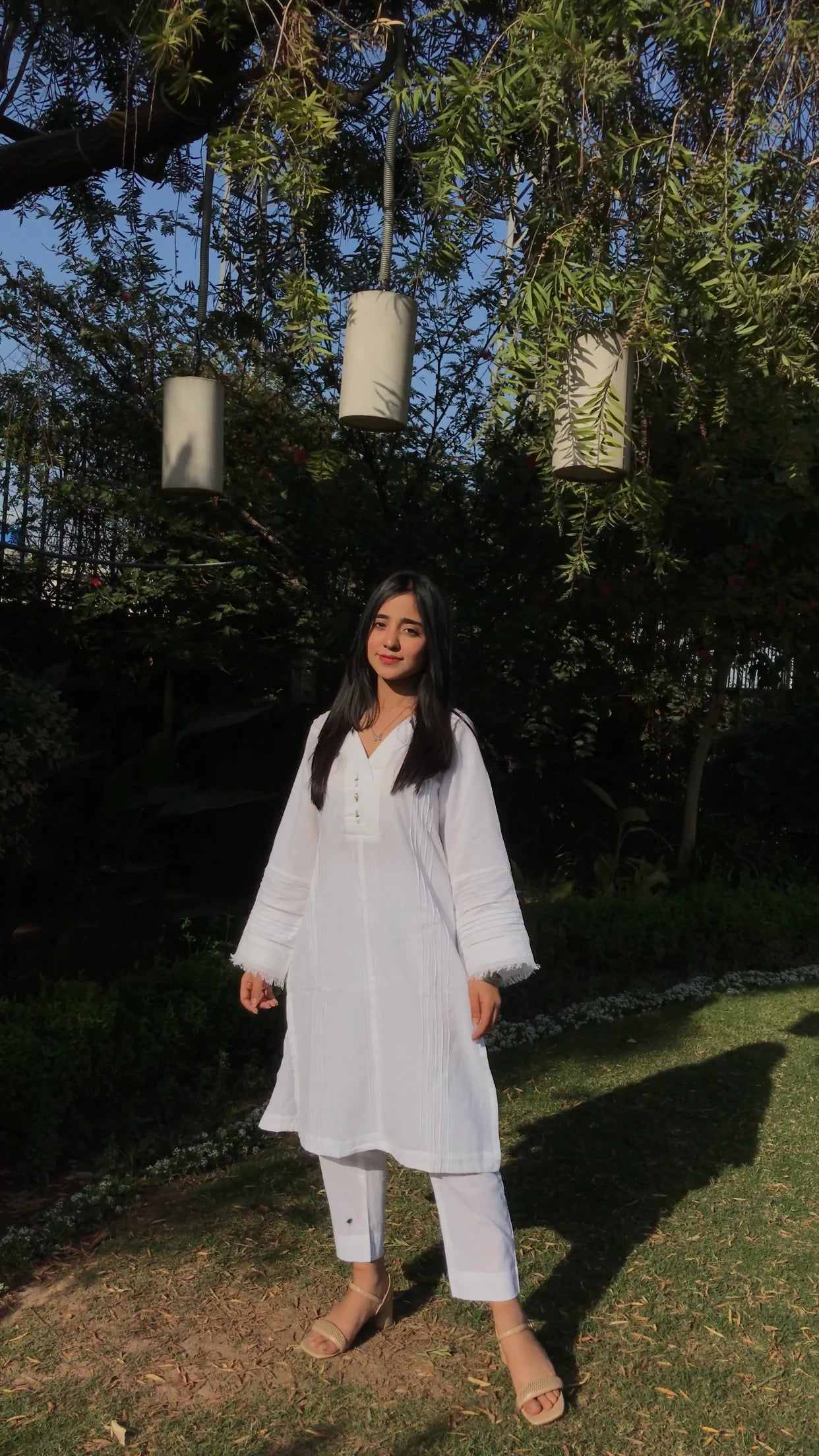 2 Piece Cotton Embellished stitched suit