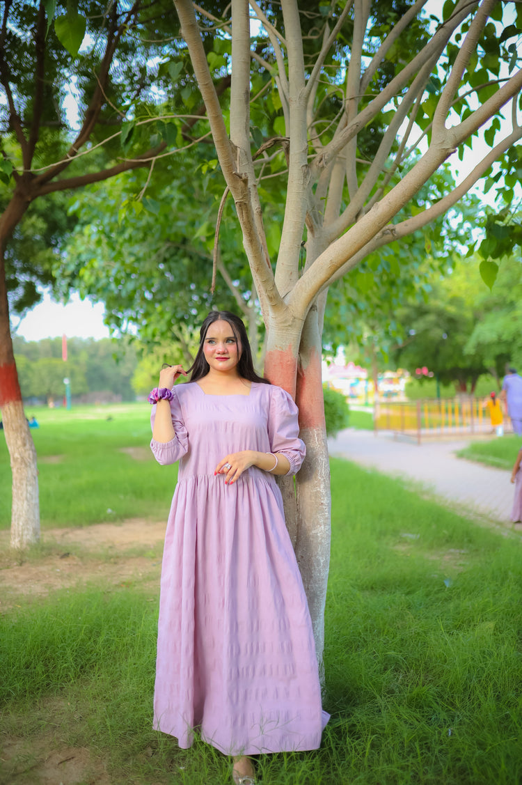 Seer Sucker Cotton Women Dress Elegant & Comfortable - Urban Cut