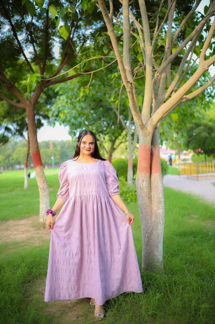 Seer Sucker Cotton Women Dress Elegant & Comfortable - Urban Cut