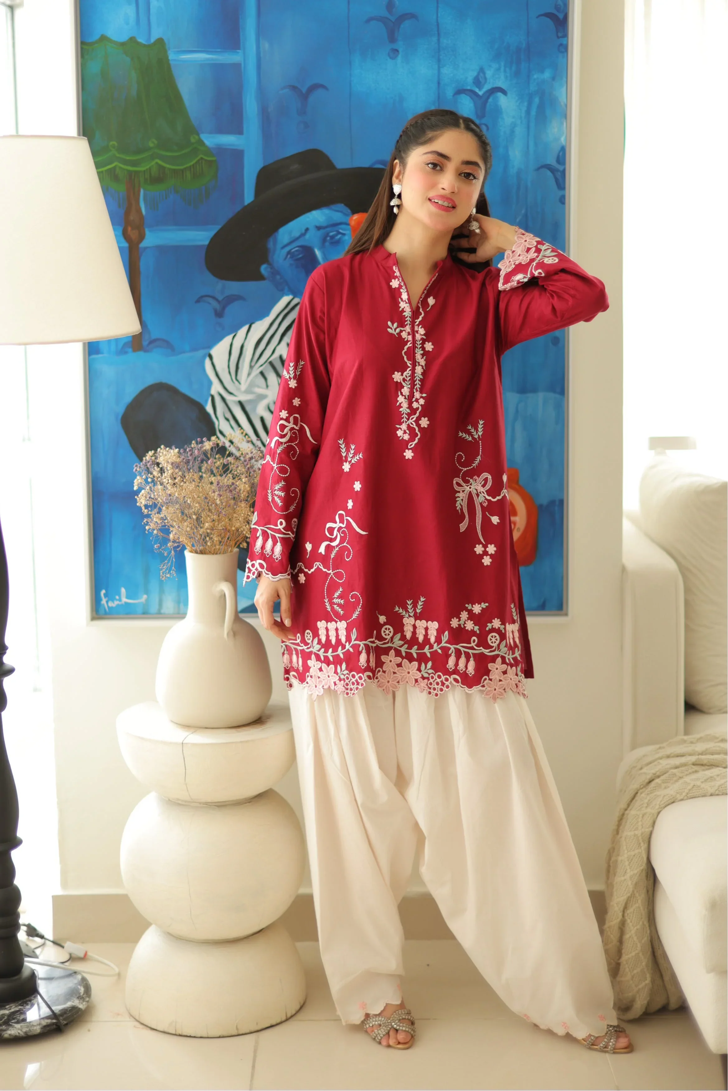 Rosette 3 PCs Embroidered - Tawakal Closet