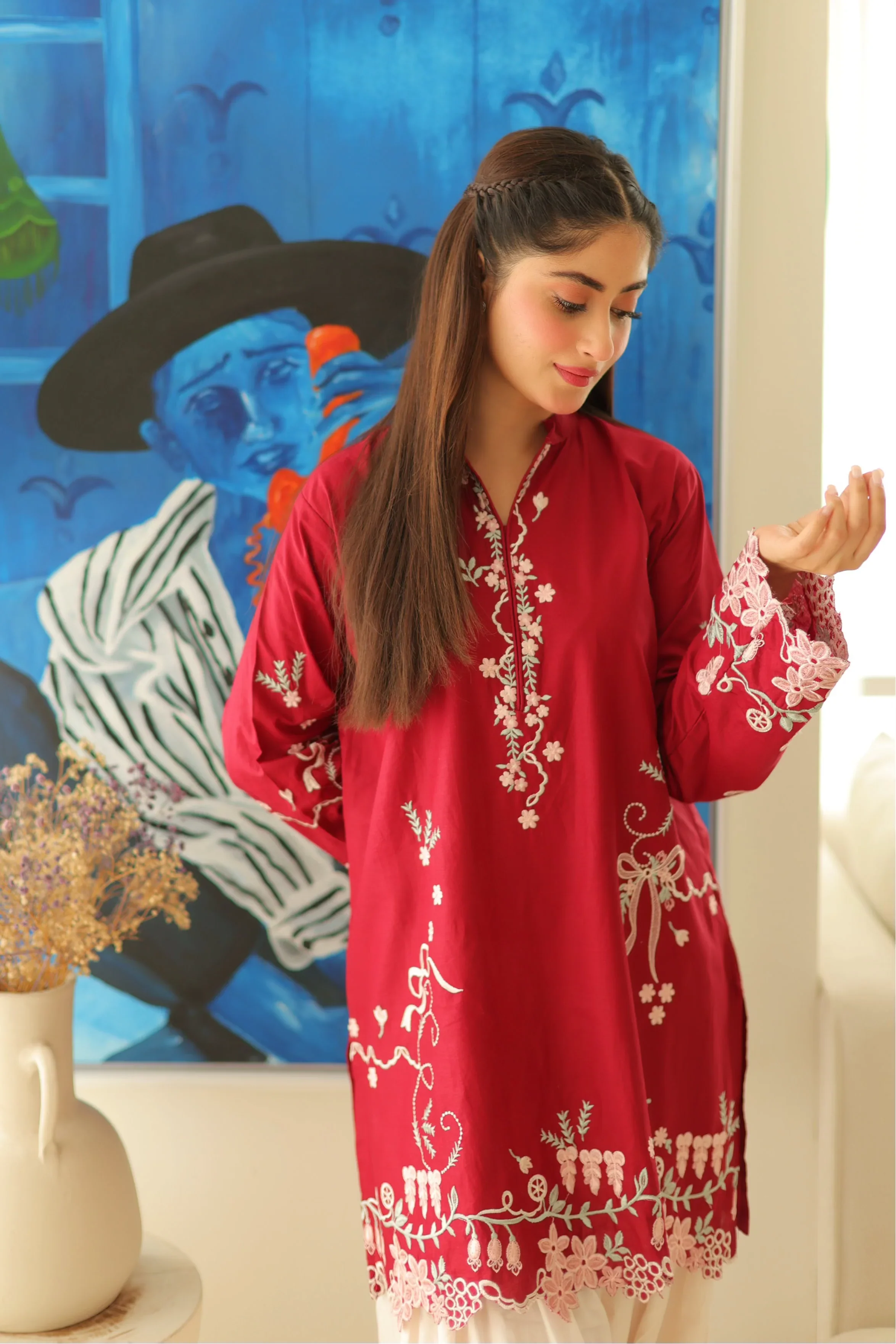 Rosette 3 PCs Embroidered - Tawakal Closet