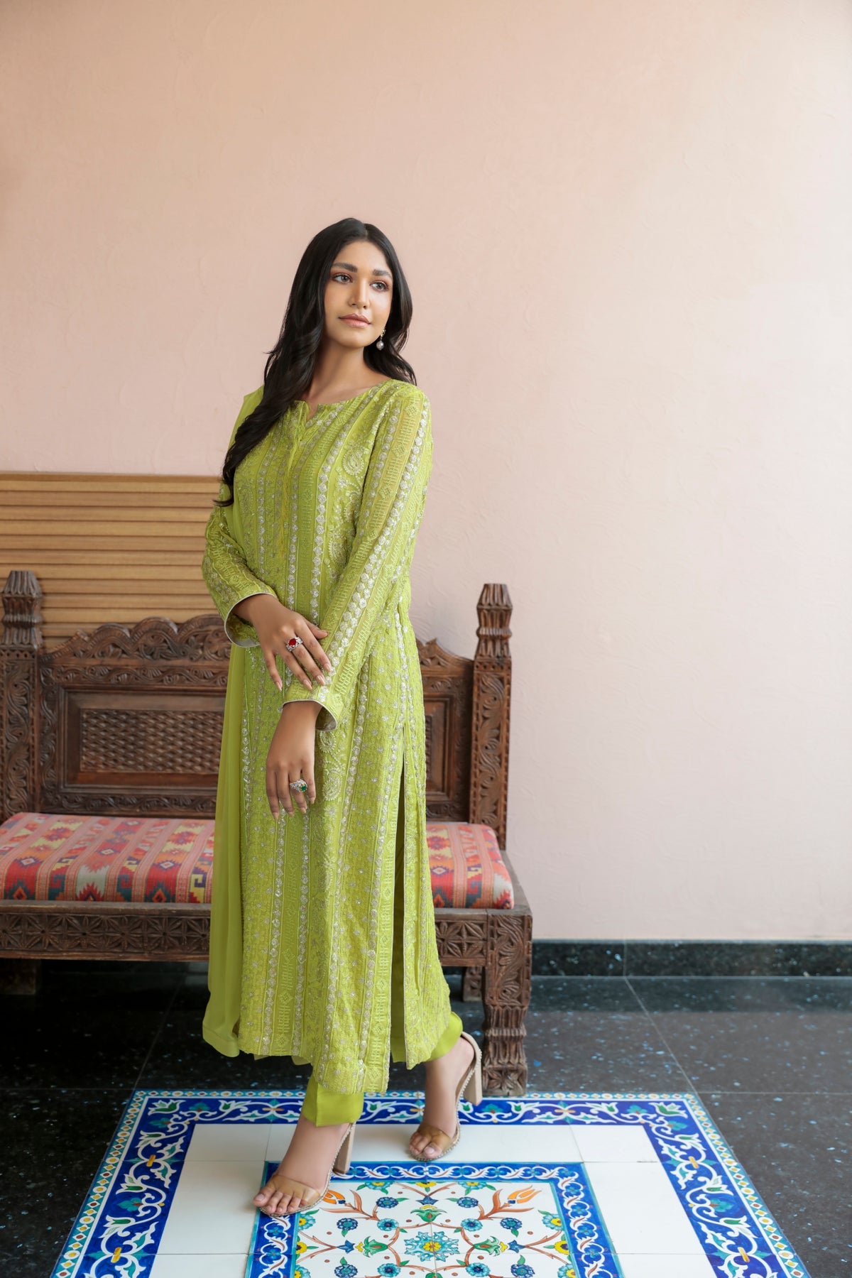 Estelle 3 Piece Stitched - Javeria Zoa