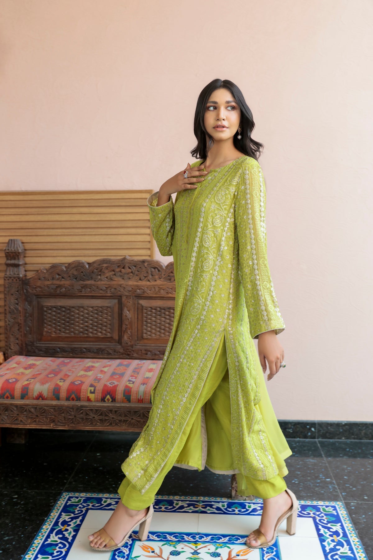 Estelle 3 Piece Stitched - Javeria Zoa