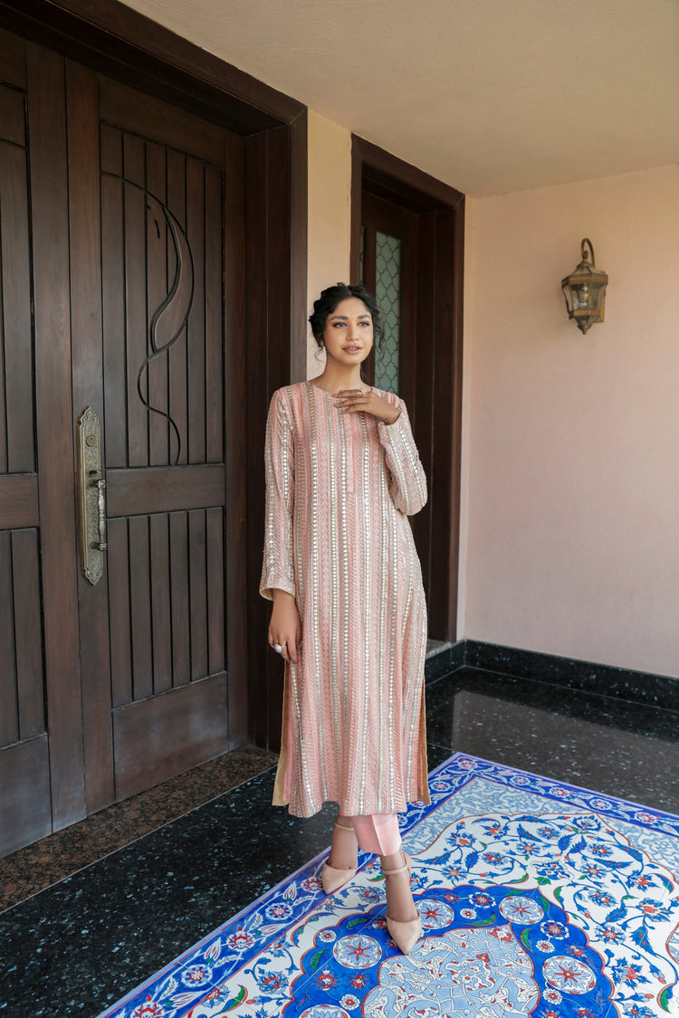Fleur 3 Piece Stitched - Javeria Zoa