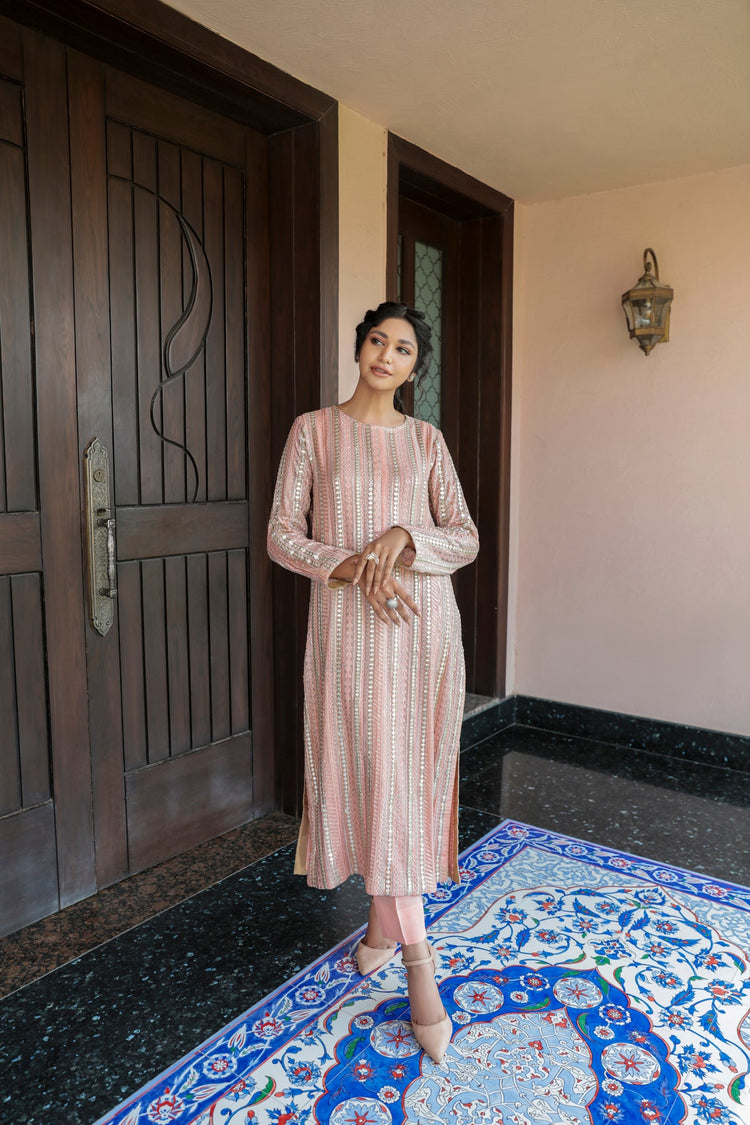 Fleur 3 Piece Stitched - Javeria Zoa