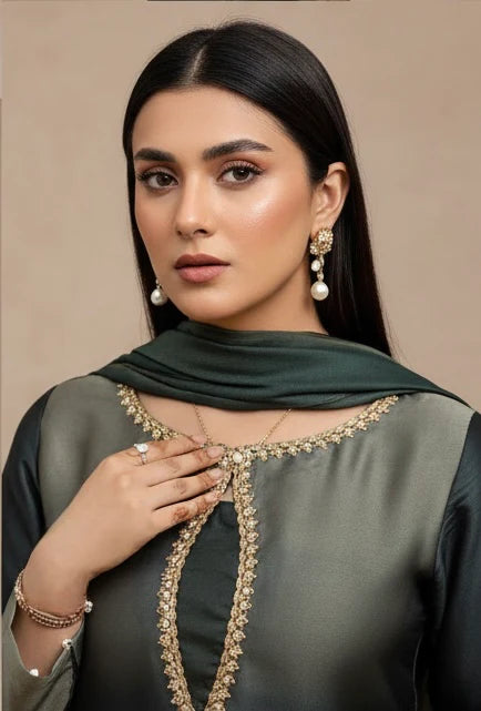 Emerald ombré Silk - Manash