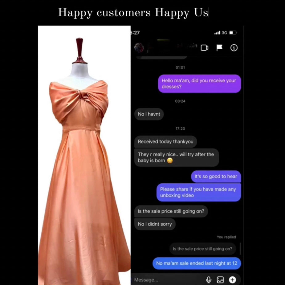 Off-Shoulder Butterfly Dress - SYAH
