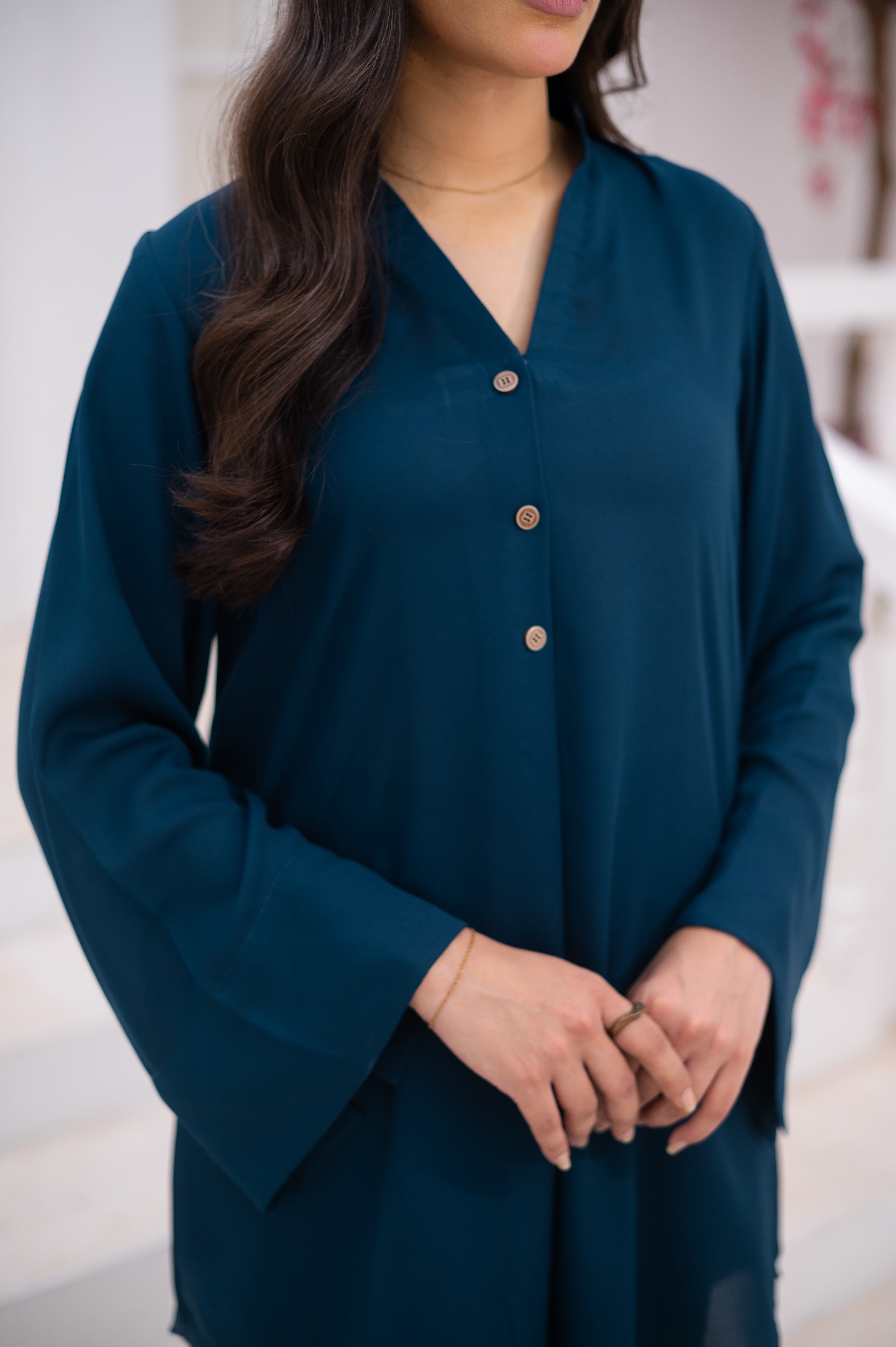 Teal Blue Co-Ord Set - Zauk Store