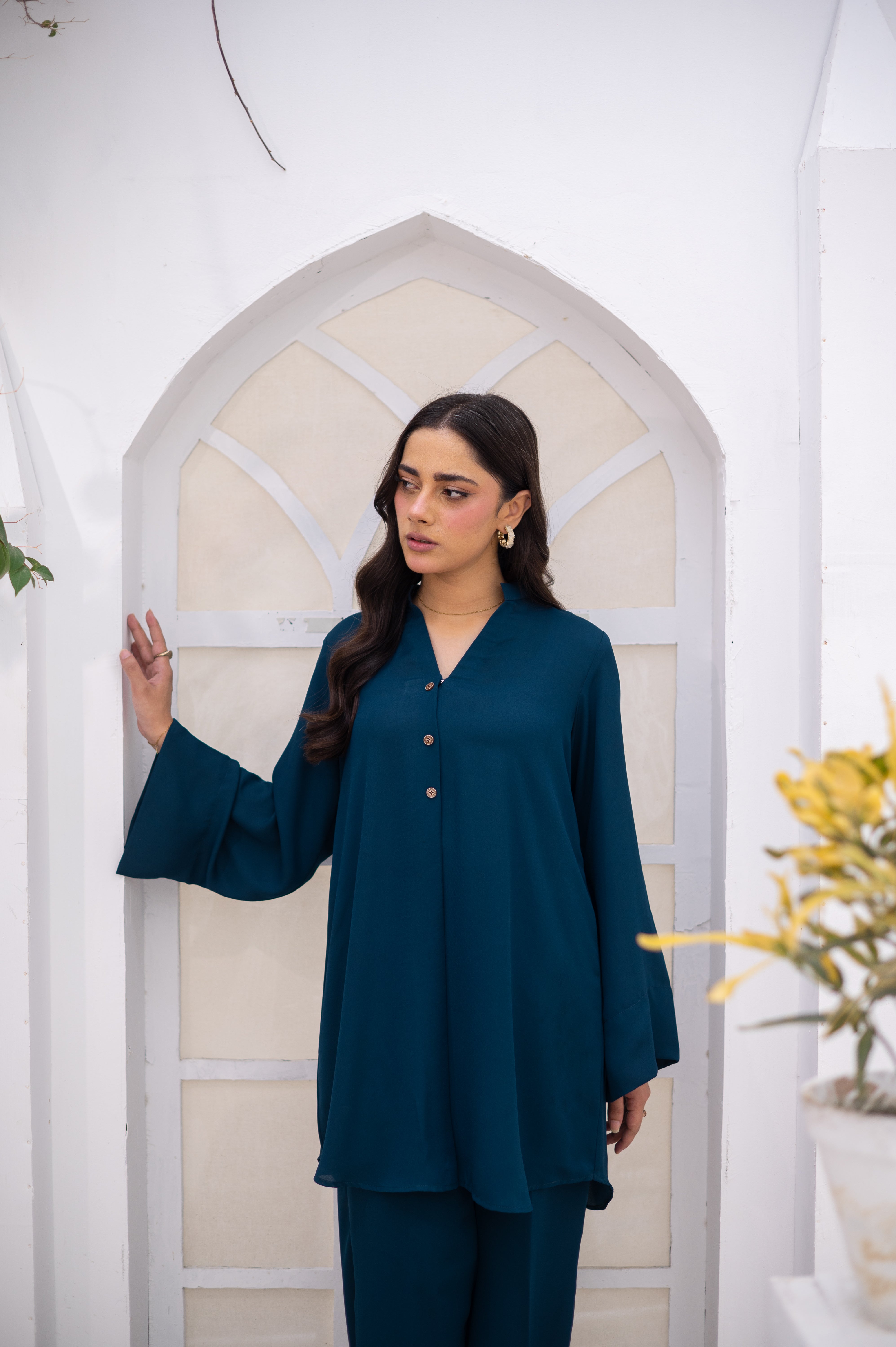 Teal Blue Co-Ord Set - Zauk Store