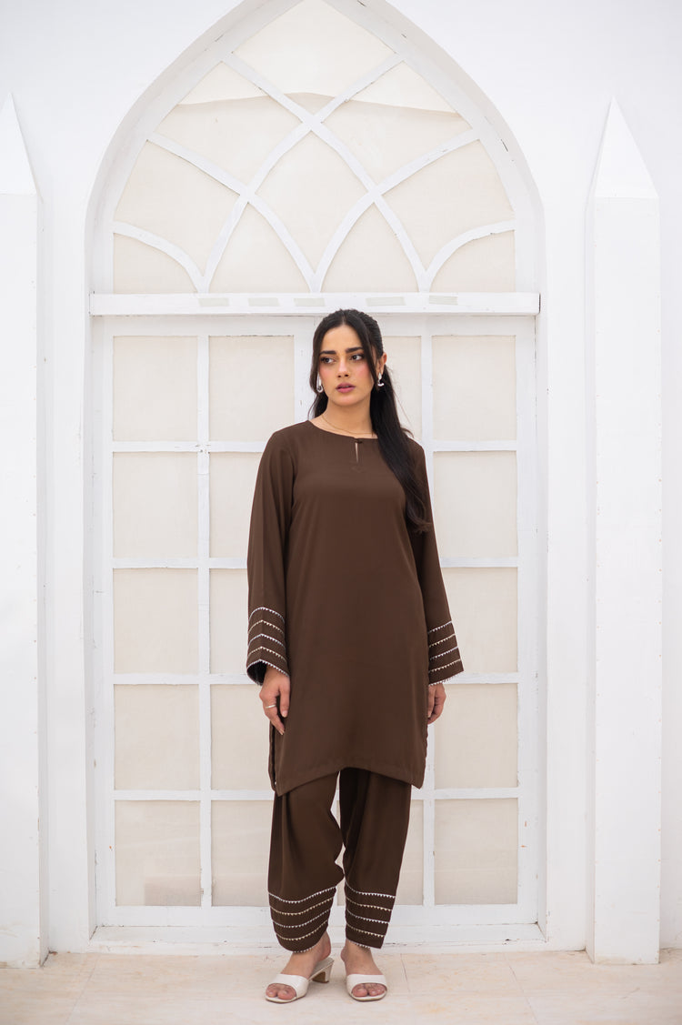 Brown Co-Ord Set - ZAUK STORE