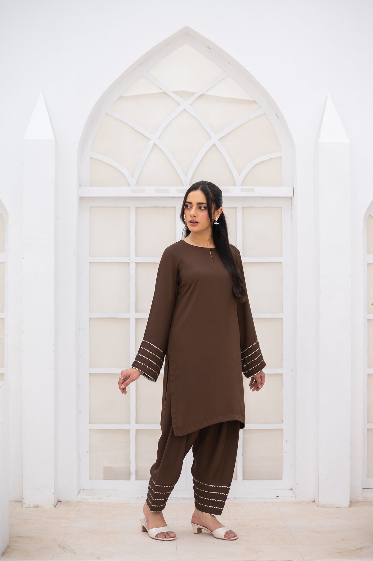 Brown Co-Ord Set - ZAUK STORE