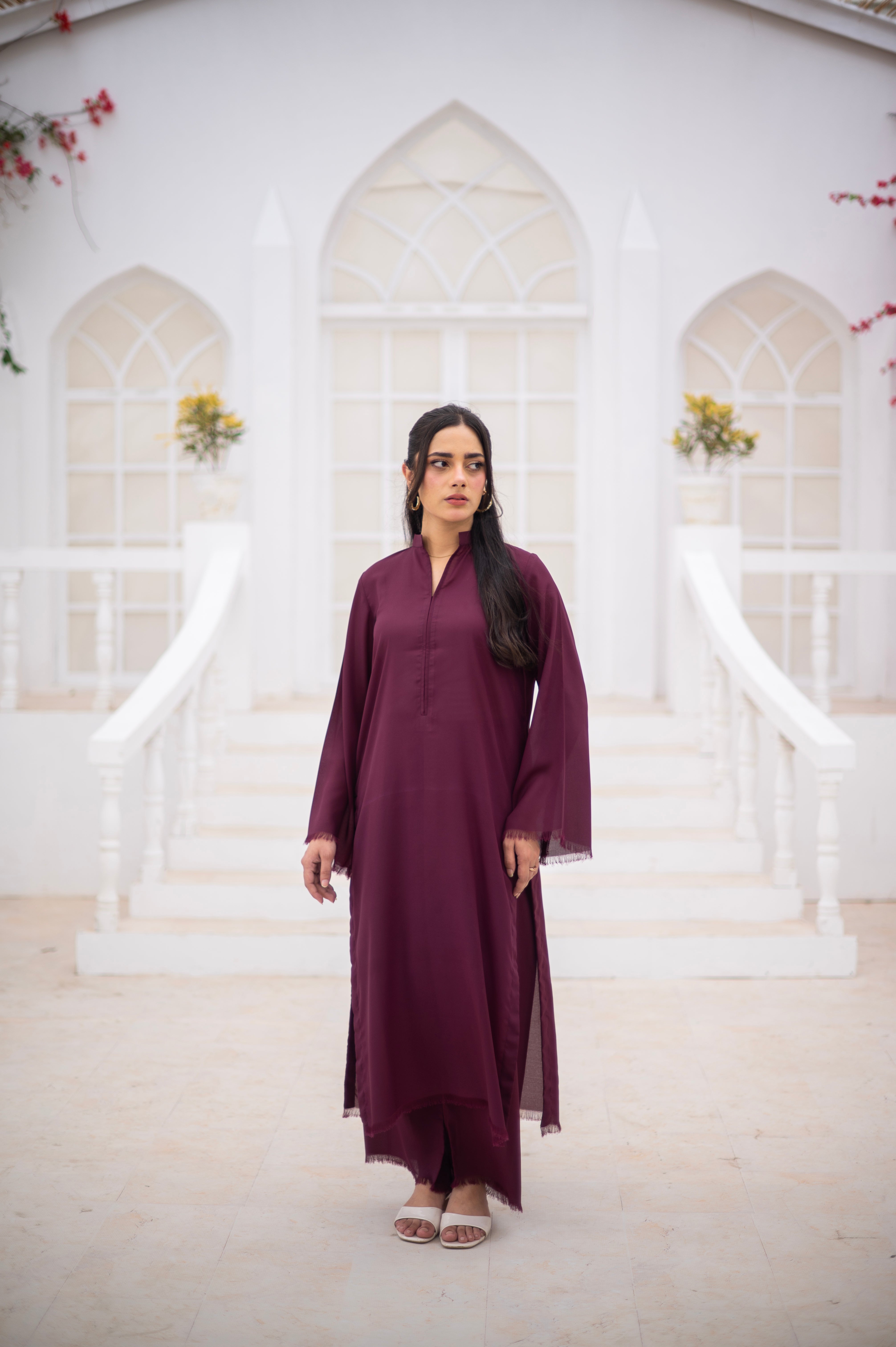 Burgundy Co-Ord Set - Zauk Store