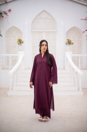 Burgundy Co-Ord Set - Zauk Store