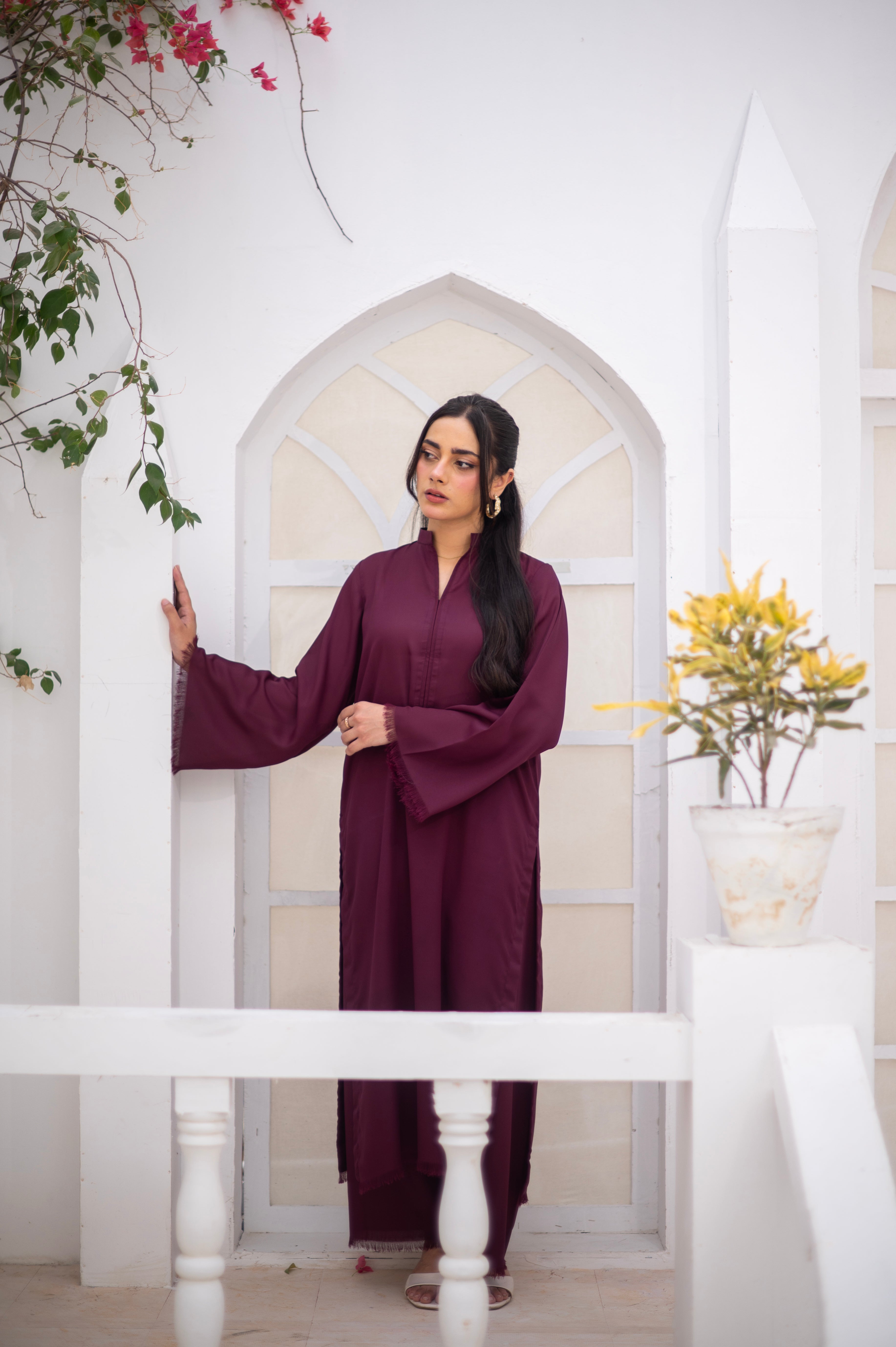 Burgundy Co-Ord Set - Zauk Store