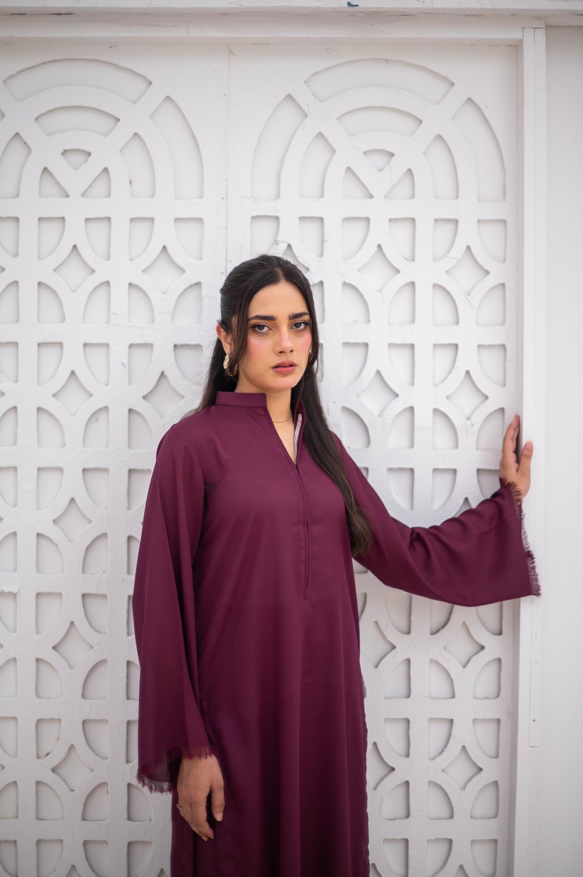 Burgundy Co-Ord Set - ZAUK STORE