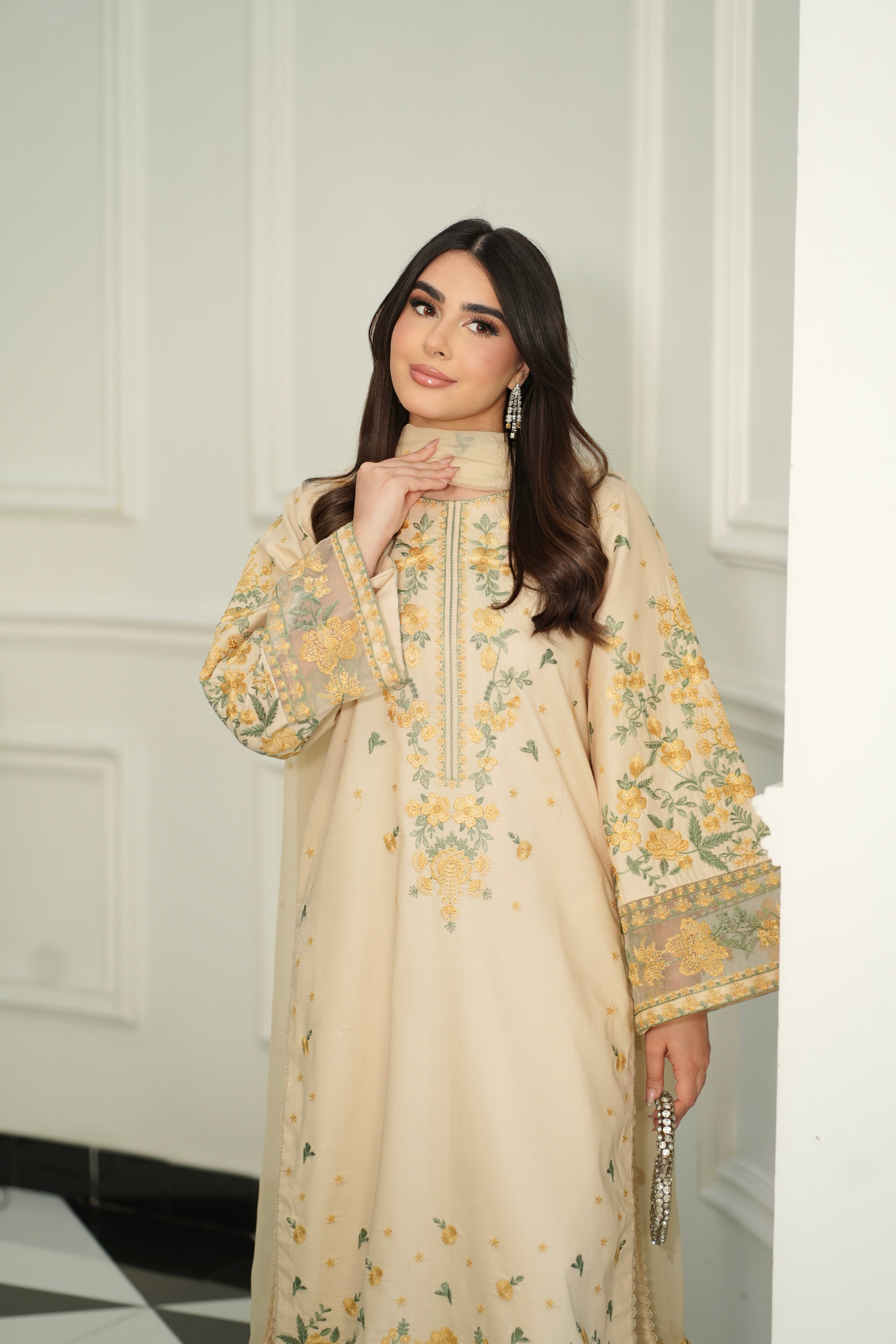 Kashish-e-Kora 3Piece Stitched - Tawakal Closet