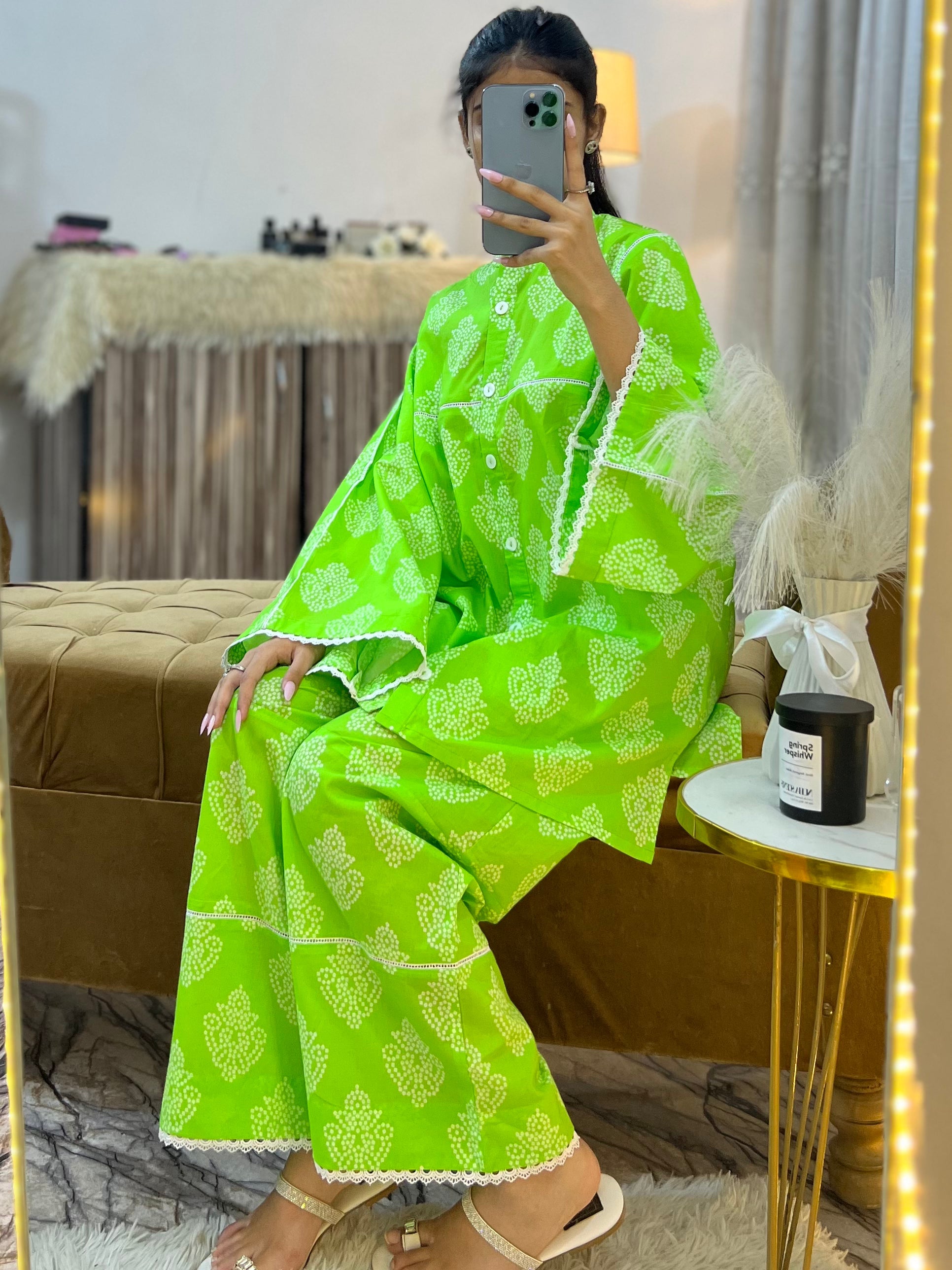 2 Piece Lawn Printed   Co- Ord Set