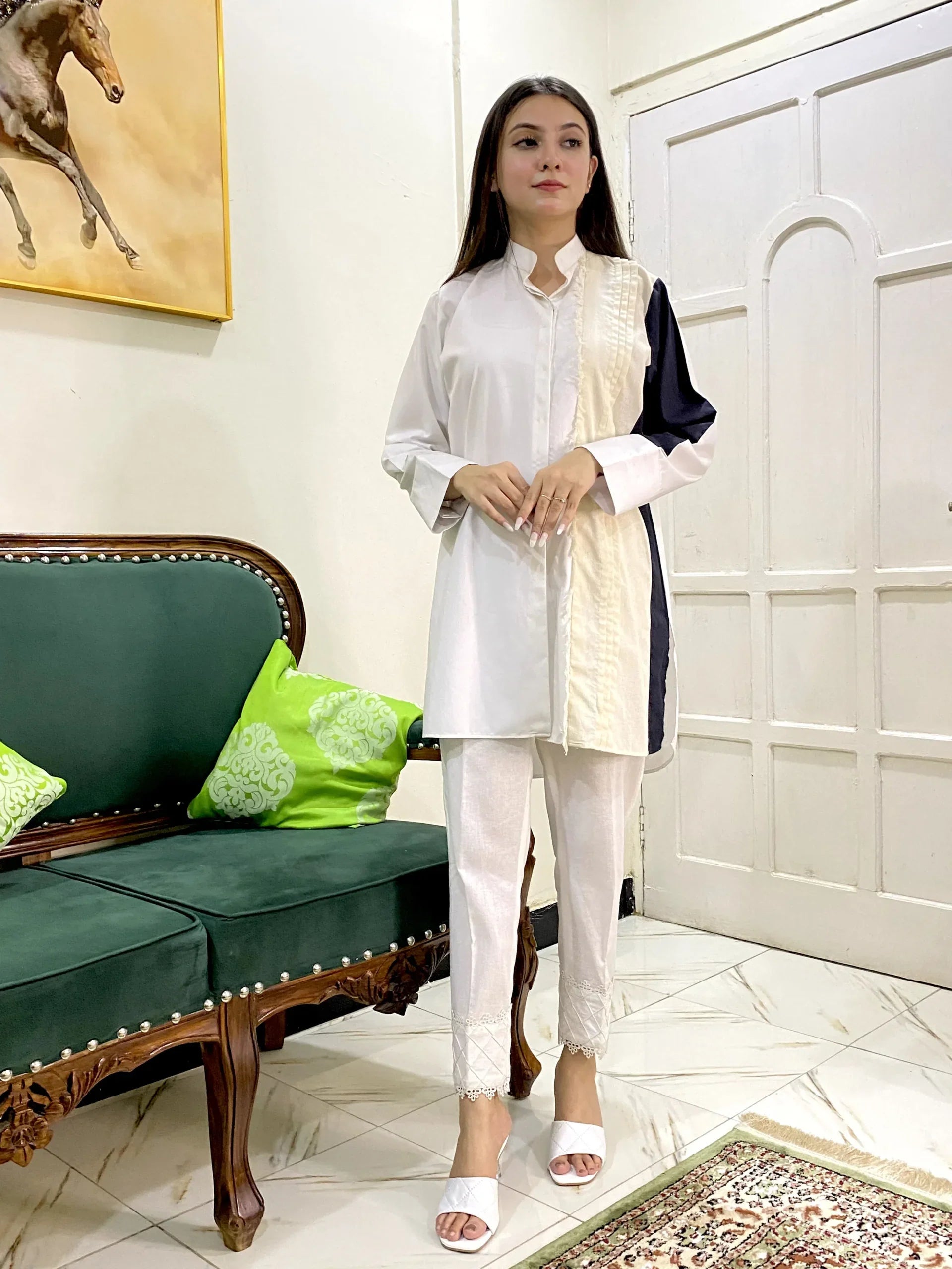 Versatile Design Cotton patchwork Kurti 1 Piece