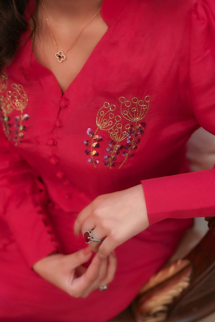 EST-005 GULAB - (Stitched 2 Piece) - SYAH
