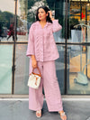 Smart Fit Seersucker Cotton Co-Ord Set