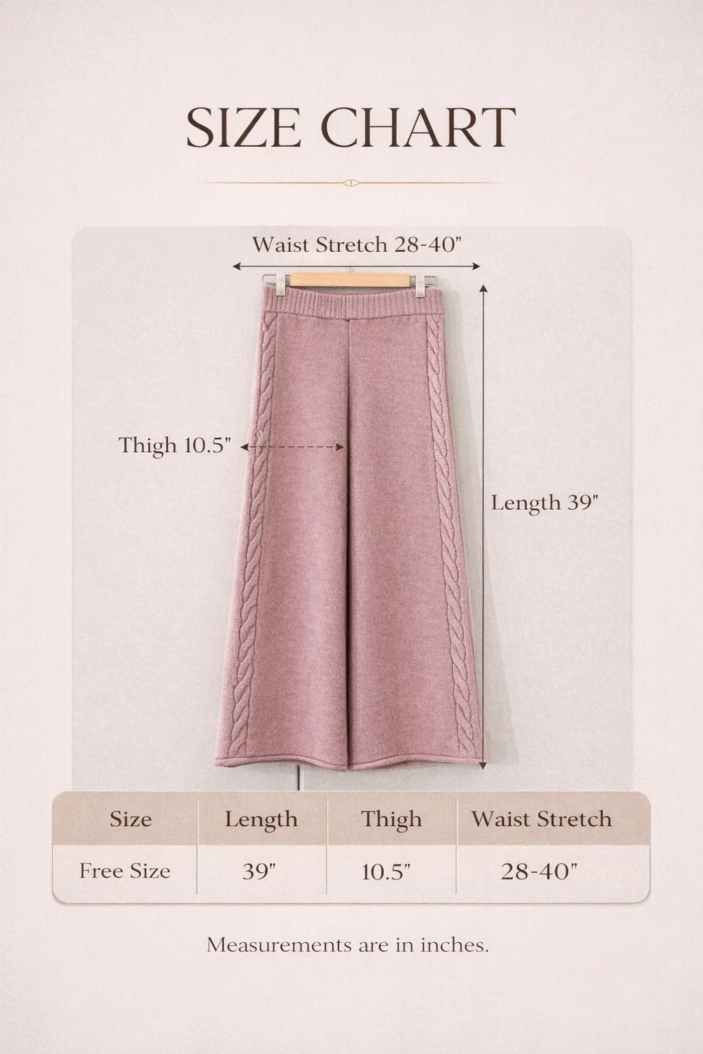 Knitted Wide-leg Pants - Velora