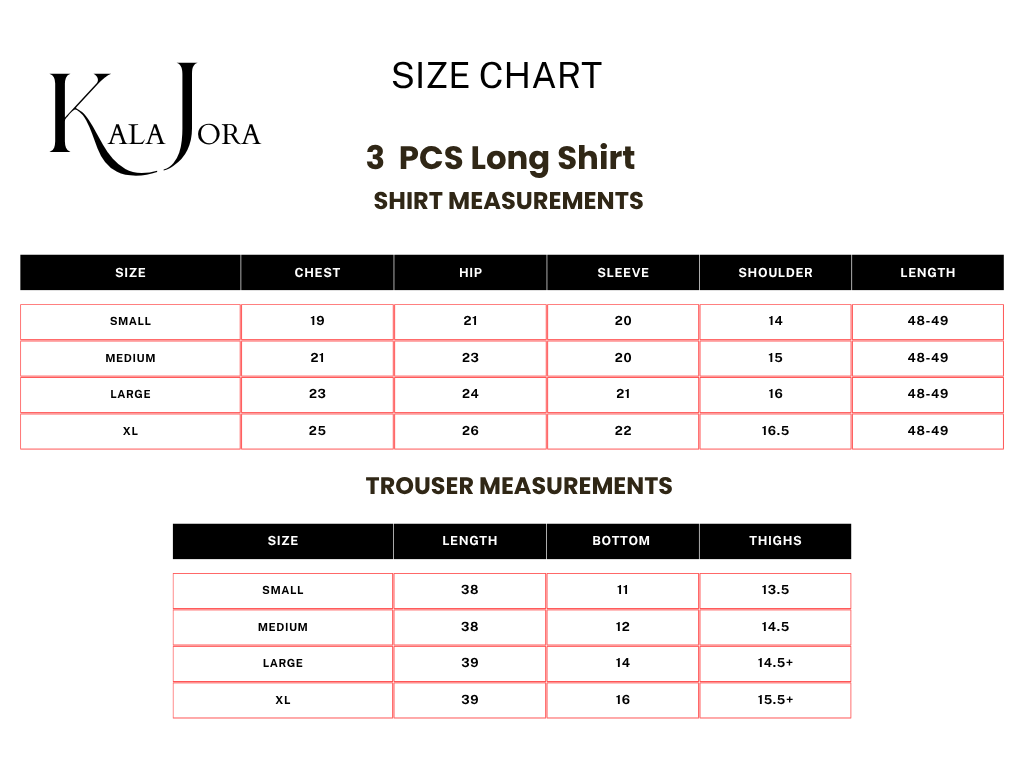 Lalzar - Stitched 3 Pcs - Kala Jora